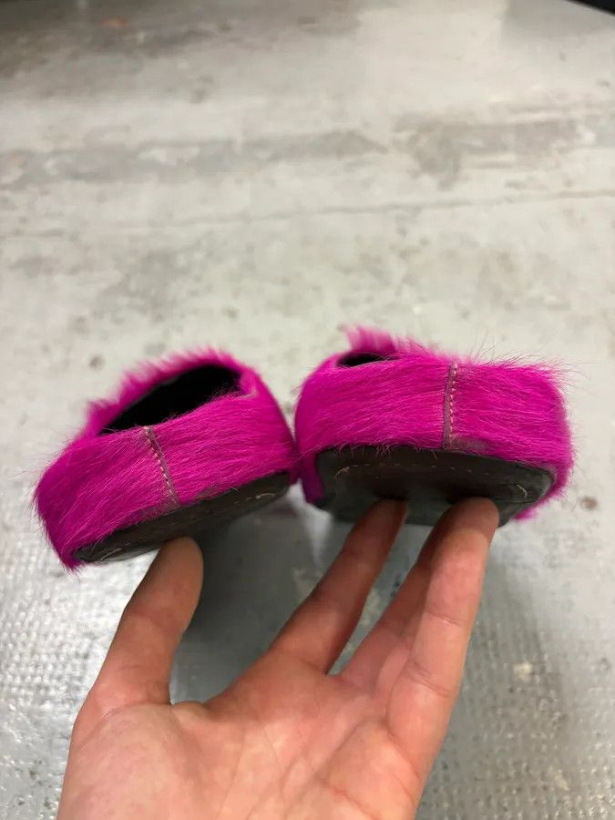 Marni Marni Pink Fuschia Long-Hair Calfskin Mules Size US 9 / EU 42 - 6 Thumbnail