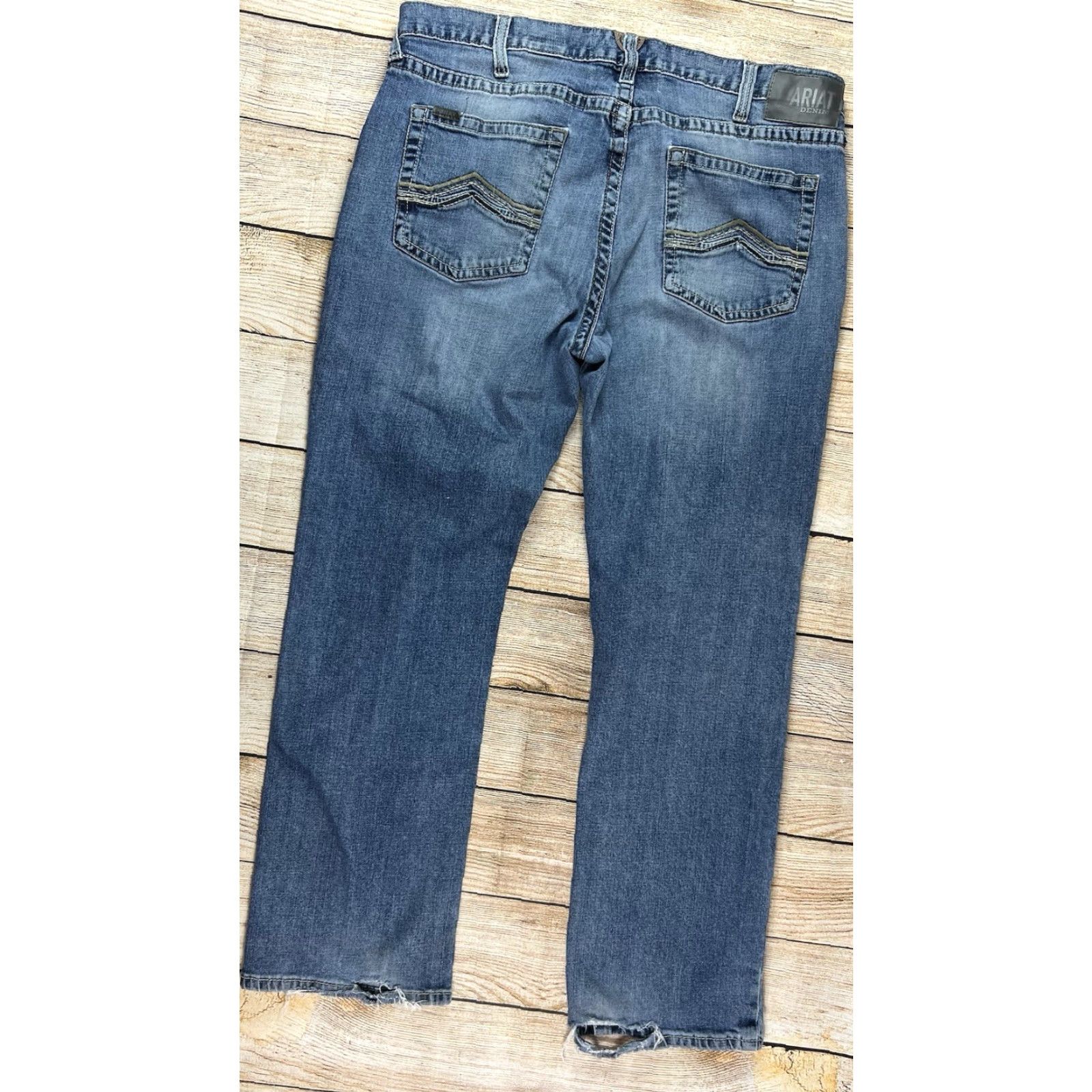 Ariat **Slim Fit Ariat Men's Blue Straight Jeans 40x32** User: **Ariat Men's Slim Fit Blue Straight Jeans 40x32** Size US 40 / EU 56 - 2 Thumbnail