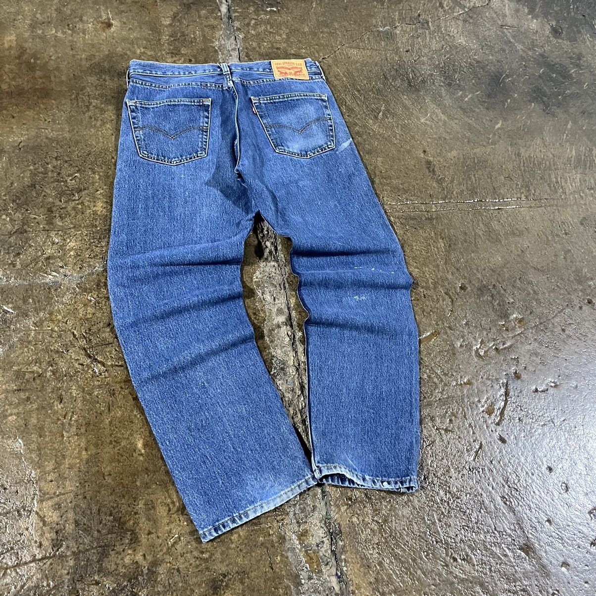 Levi's × Vintage Crazy Vintage Y2K Levi's 505 Faded Distressed Skater Jeans Size US 34 / EU 50 - 3 Thumbnail