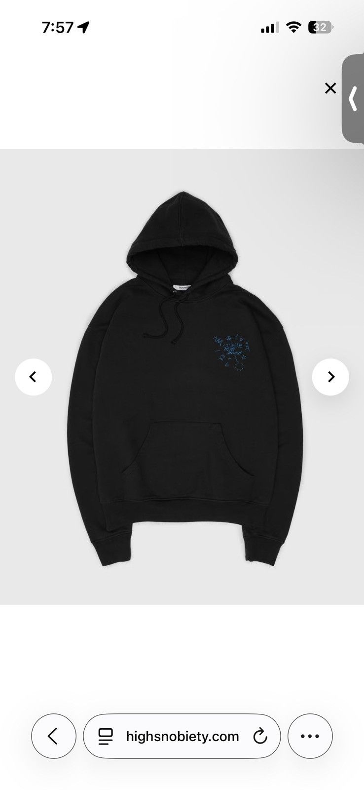 Colette × Highsnobiety Popcorn Hoodie Black 2020 Size US L / EU 52-54 / 3 - 2 Thumbnail
