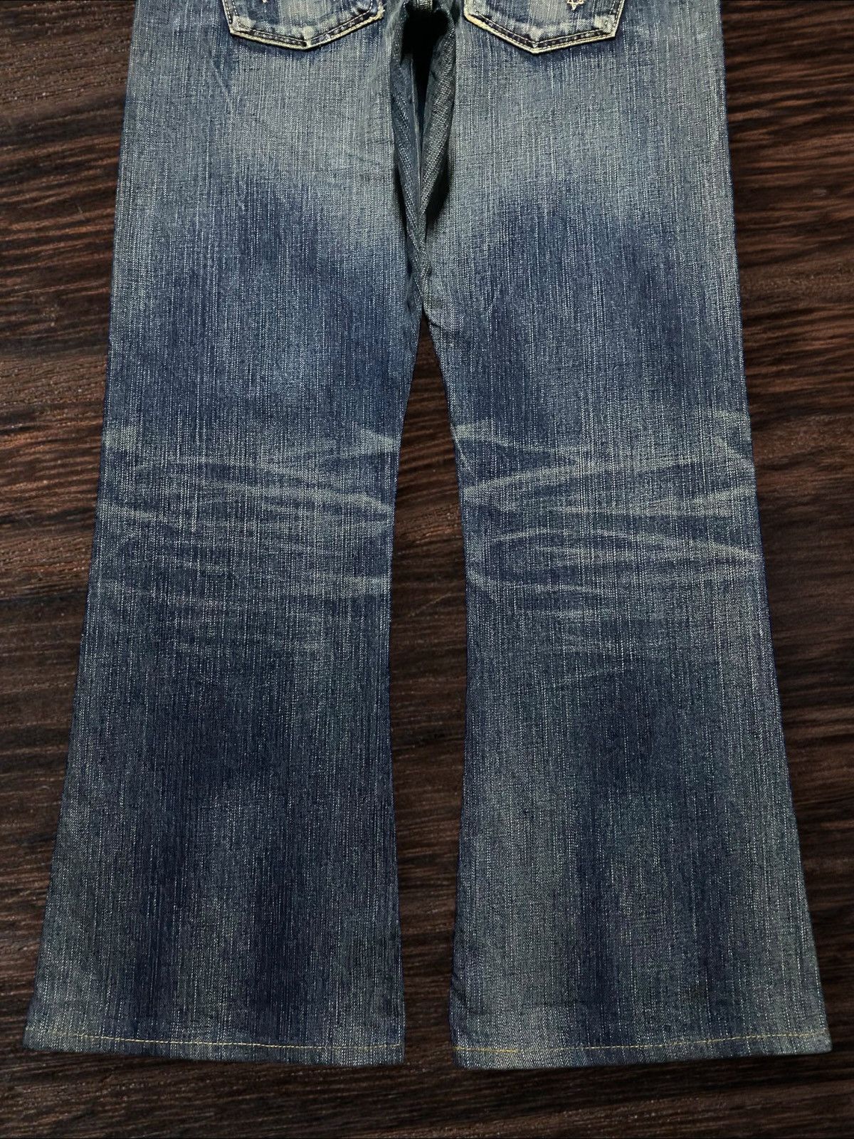 Junya Watanabe Vintage Japanese Brand Edwin 503 Mud Wash Distressed Flare Size US 33 - 6 Thumbnail