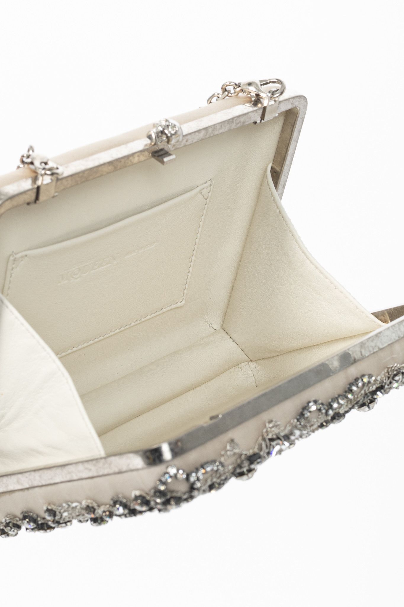Alexander McQueen Alexander McQueen Crystal/Sequin-Embroidered Satin Clutch Size ONE SIZE - 12 Thumbnail