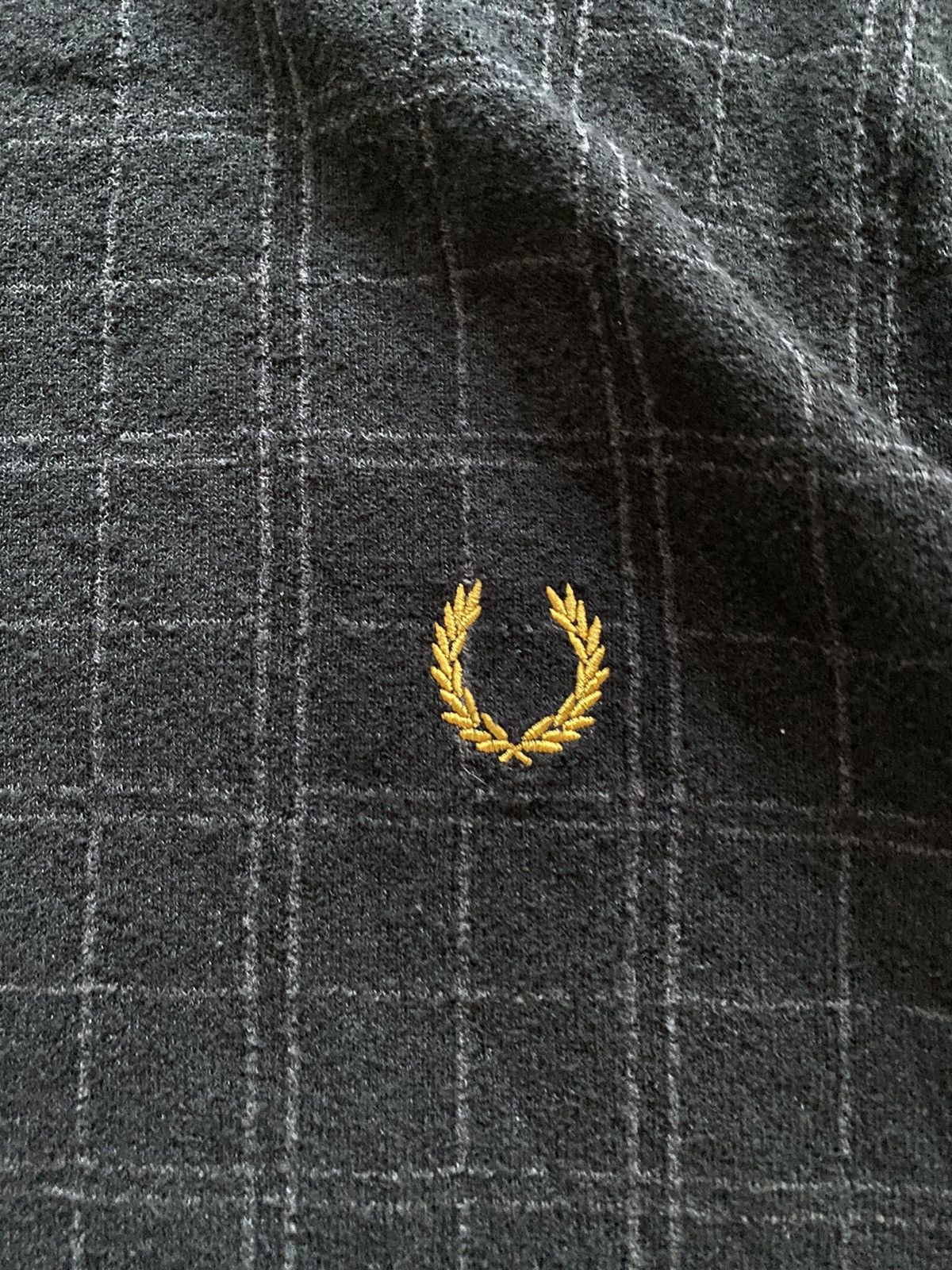 Fred Perry × Vintage Fred Perry x Miles Kane Black 1/4 Quarter Zip Polo Shirt Size US XL / EU 56 / 4 - 6 Thumbnail