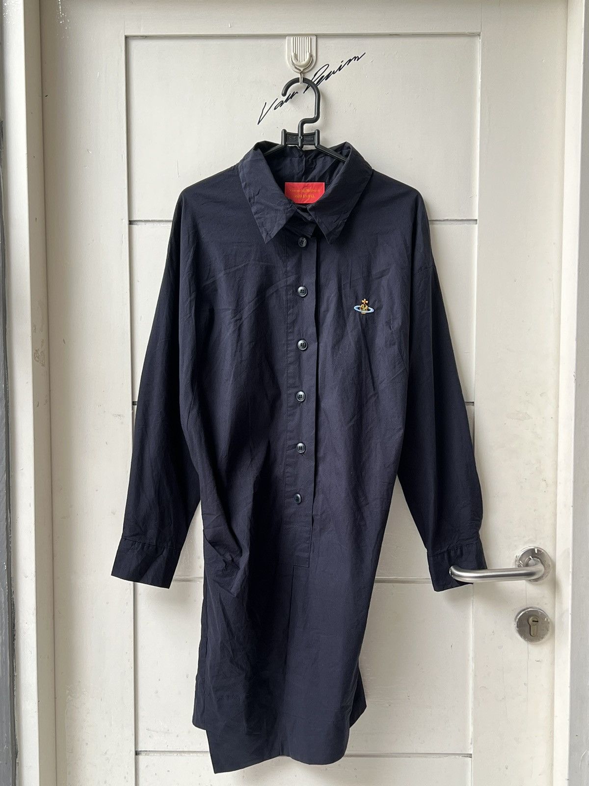 Vivienne Westwood VIVIENNE WESTWOOD Asymetrical Navy Shirt Size S / US 4 / IT 40 - 1 Thumbnail