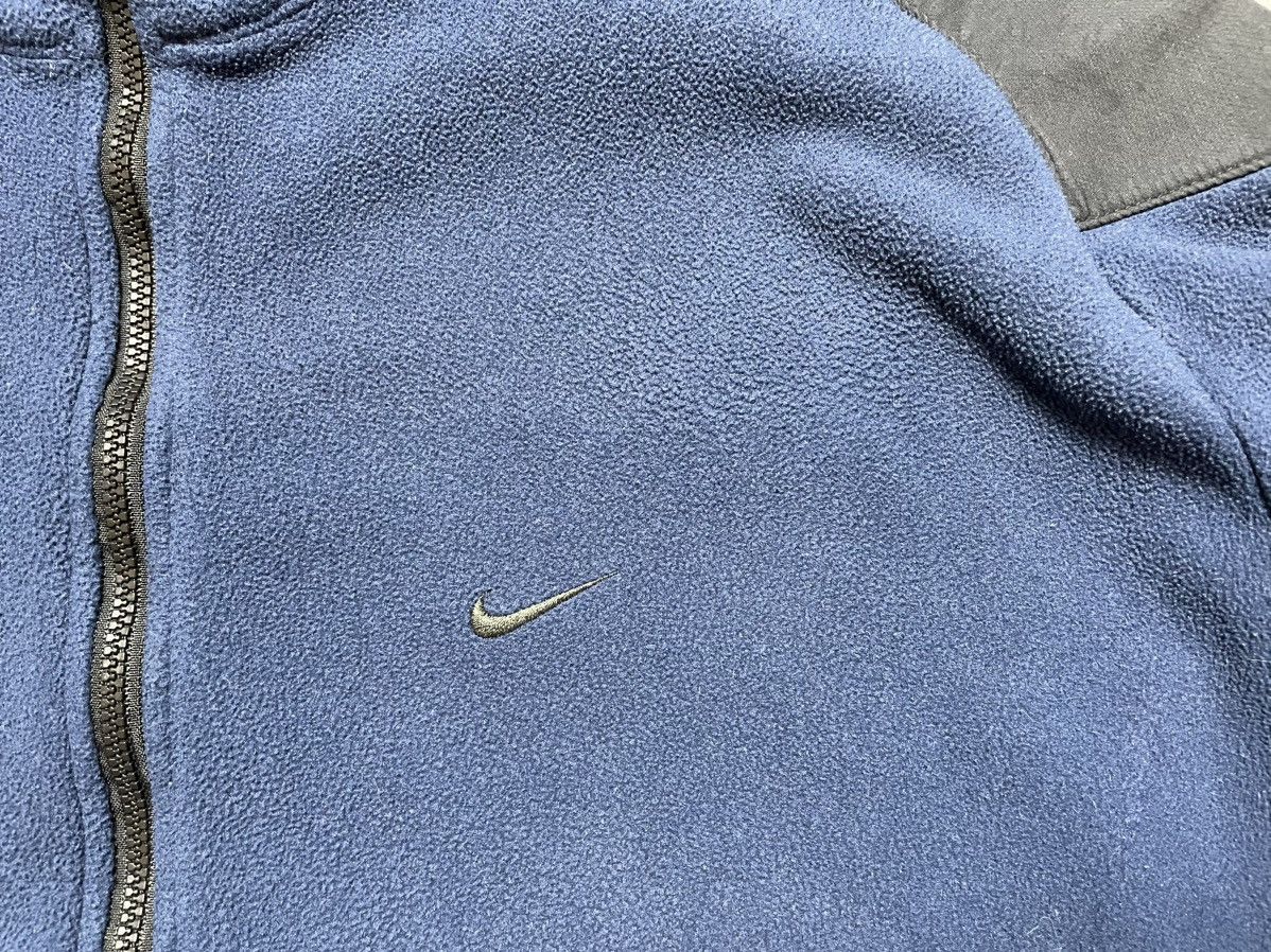 Nike × Vintage Vintage Fleece 1/4 Zip Pullover Nike Y2K Drill Swoosh Size US XXL / EU 58 / 5 - 6 Thumbnail