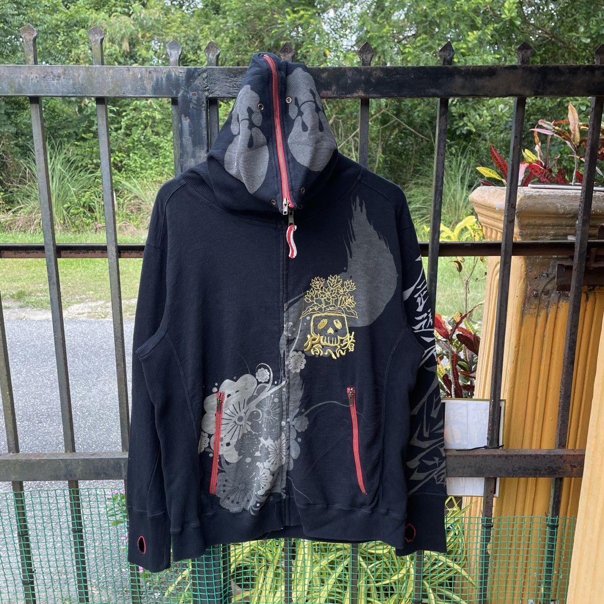 Art Comes First 🔥🇯🇵Motive Tattoo Skulls Sukajan Full Zip Head Sweater Hoodie Size US M / EU 48-50 / 2 - 1 Thumbnail