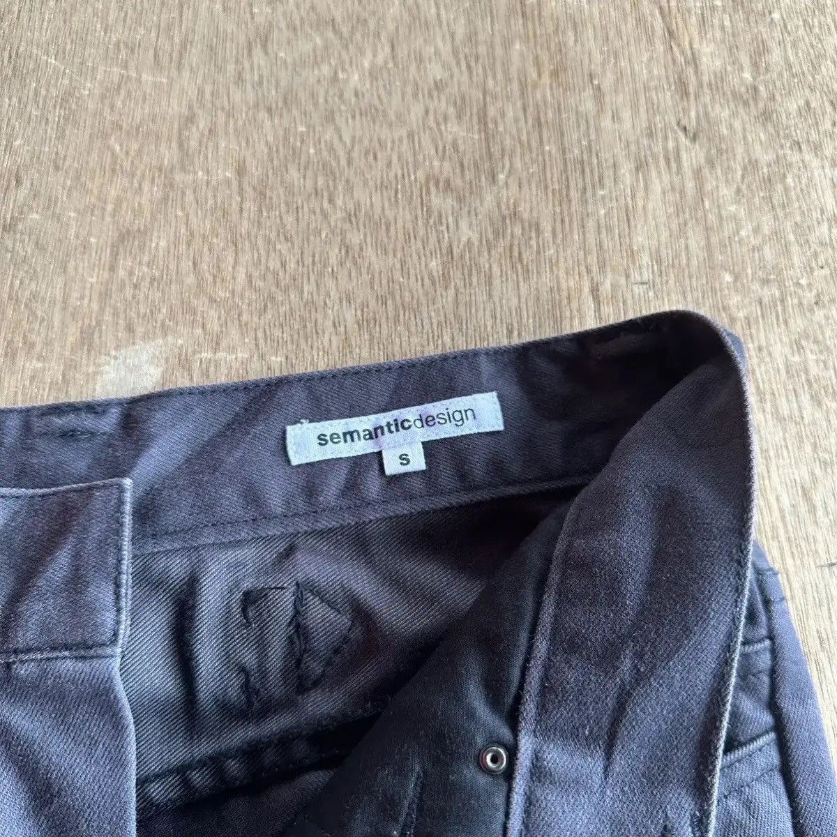 If Six Was Nine FLARE/BOOTCUT‼️VINTAGE SEMATIC DESIGN TROUSERS BLACK PANTS Size US 28 / EU 44 - 8 Thumbnail