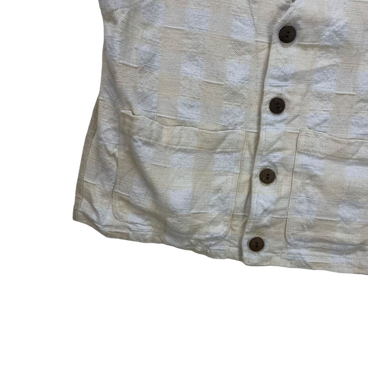 Designer × Issey Miyake × Japanese Brand Japanese Brand Mandoc Printed Tartan Vest Jacket Size US M / EU 48-50 / 2 - 3 Thumbnail