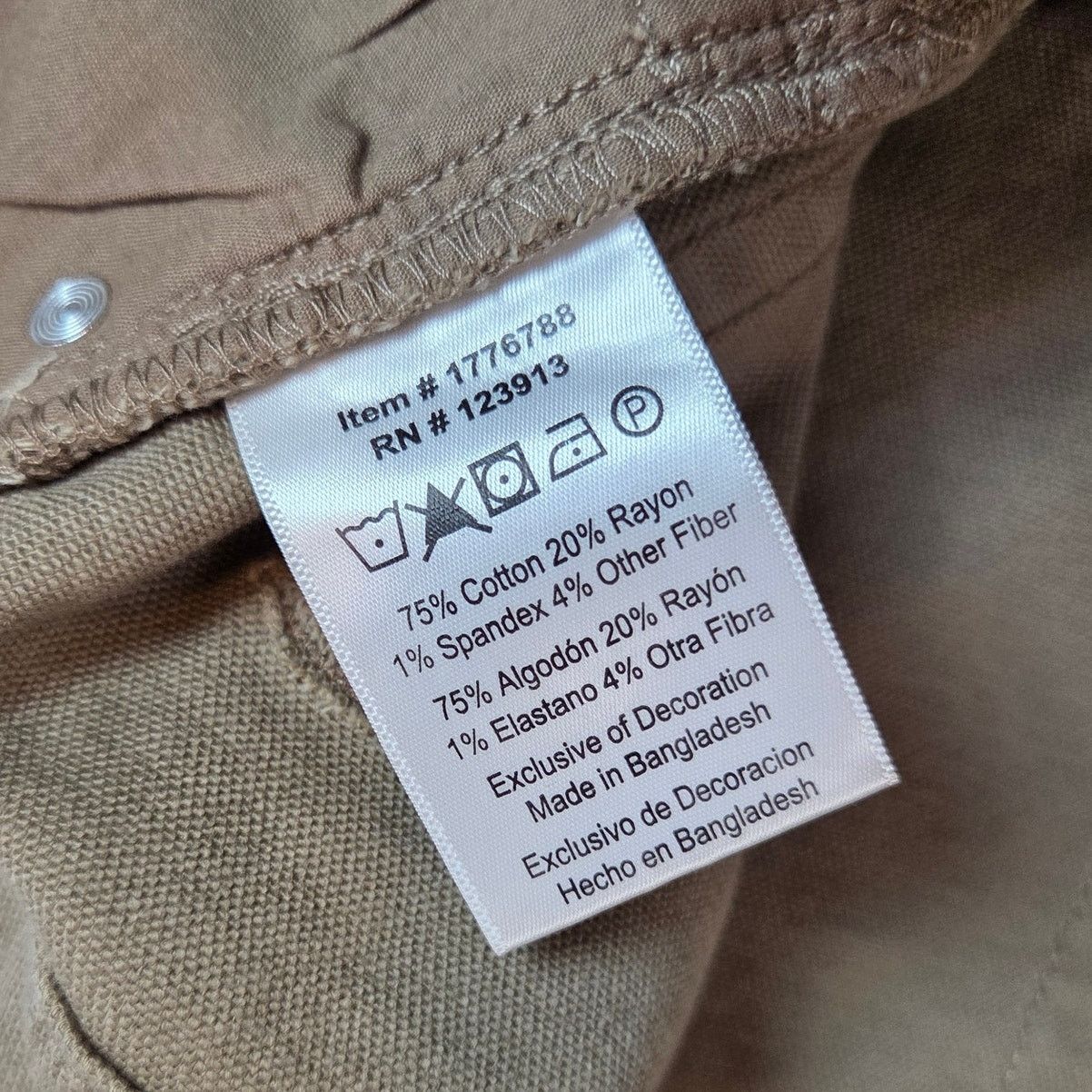 JACHS NY JACHS NY Straight Fit Tan Flex Waist Pants 38x32 NWT Size US 38 / EU 54 - 10 Thumbnail