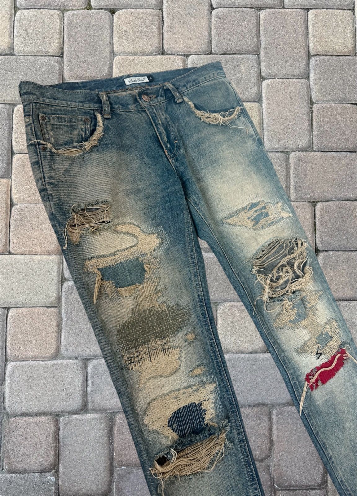 Undercover Undercover “68” Red Yarn Denim Size US 28 / EU 44 - 2 Thumbnail