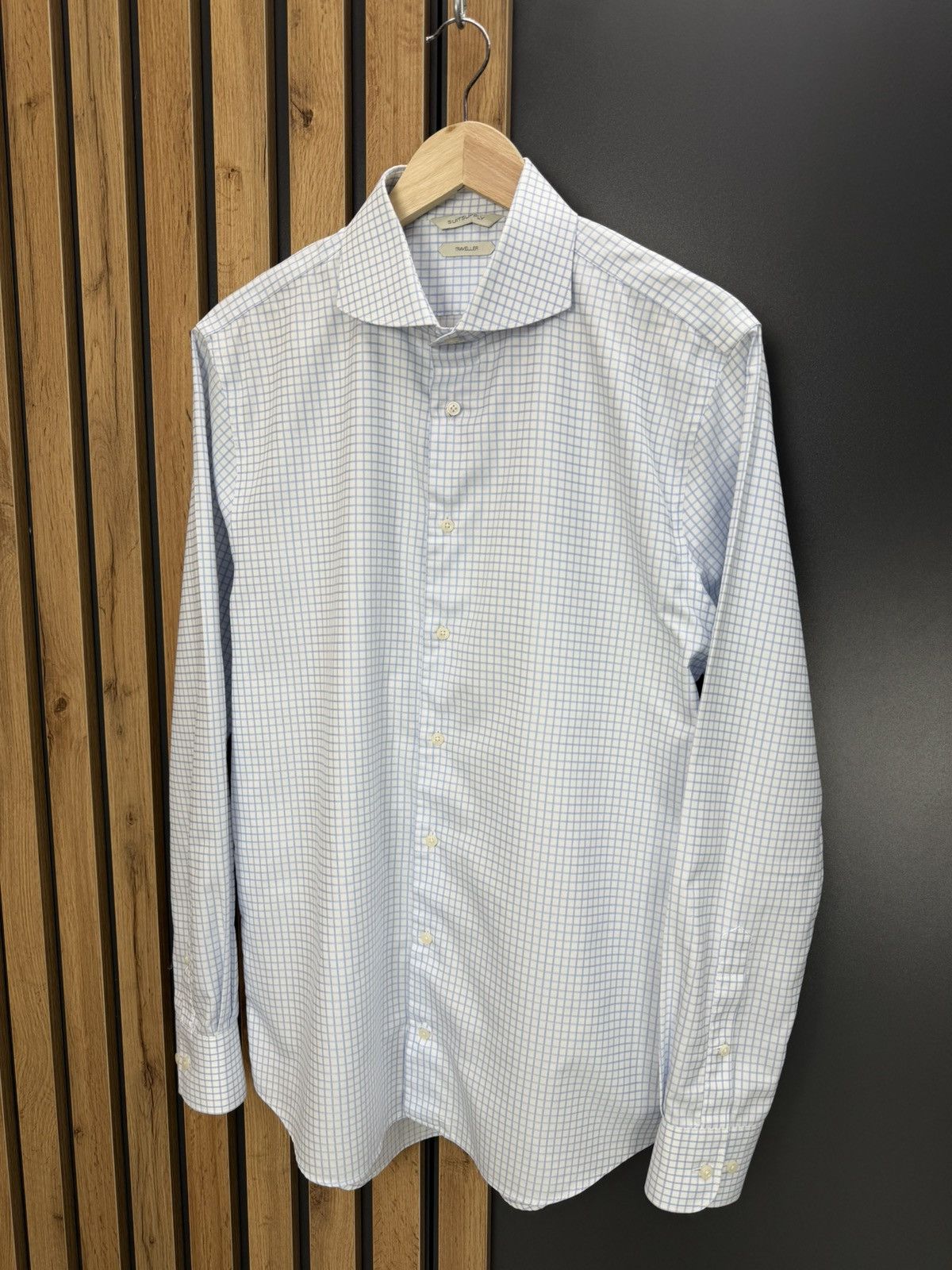 Suitsupply Suitsupply Traveller Cotton Long Sleeve Shirt Size 42 Size US XL / EU 56 / 4 - 5 Thumbnail