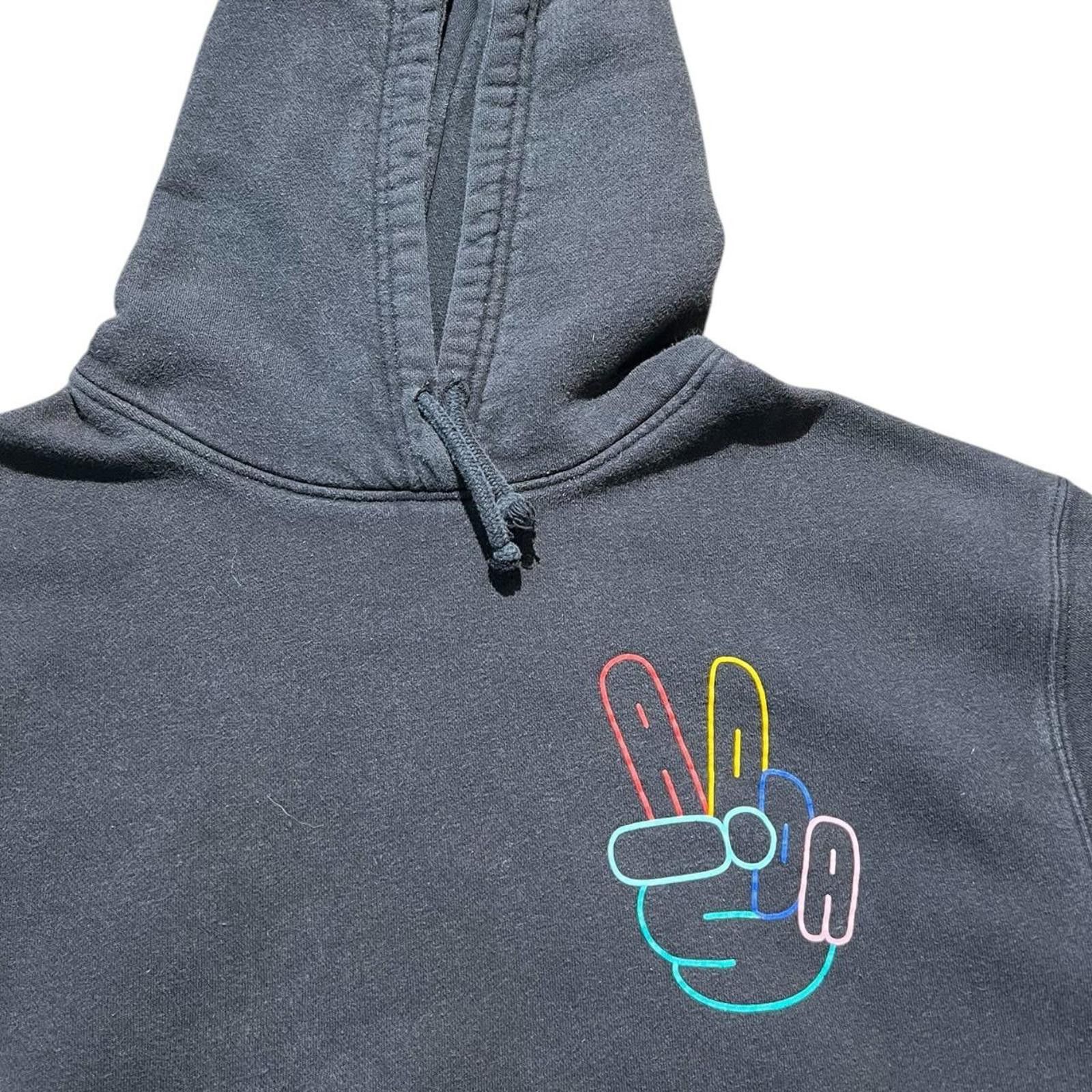 Adidas Adidas Mens Trefoil OG Peace Sign Sweatshirt Hoodie Black Size US L / EU 52-54 / 3 - 4 Thumbnail