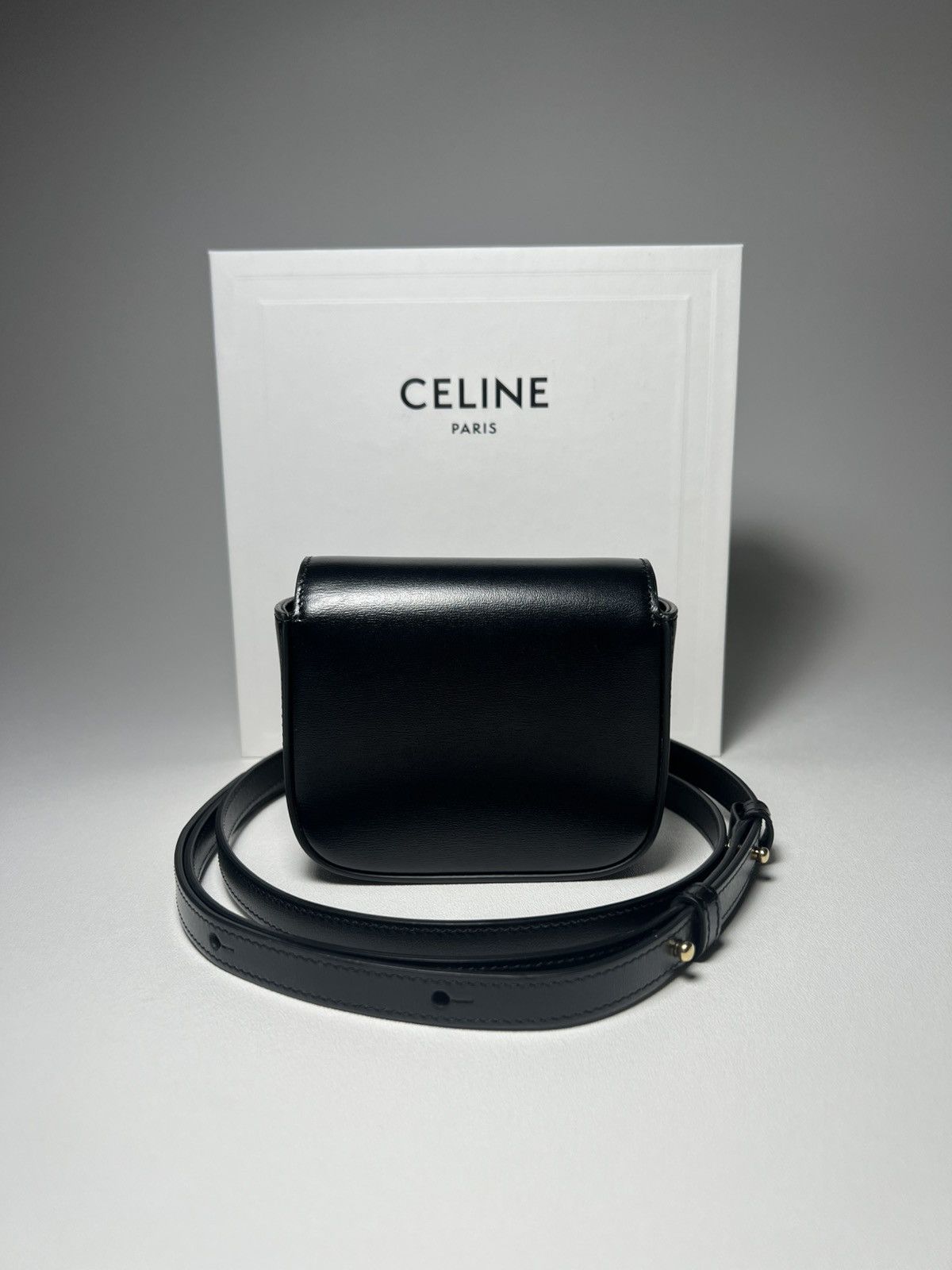 Celine Celine Mini Triomphe Bag Black Size ONE SIZE - 9 Thumbnail