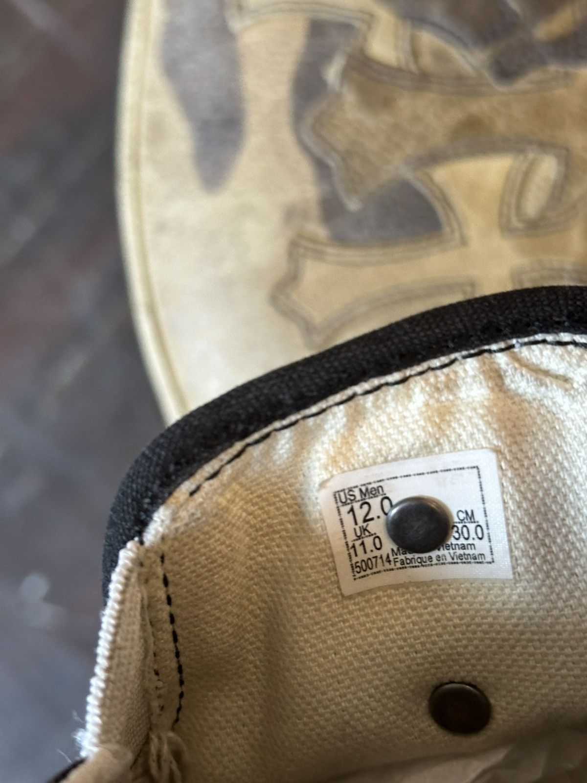 Chrome Hearts CHROME HEARTS SUADE LEATHER VANS SZ12 Size US 12 / EU 45 - 6 Thumbnail