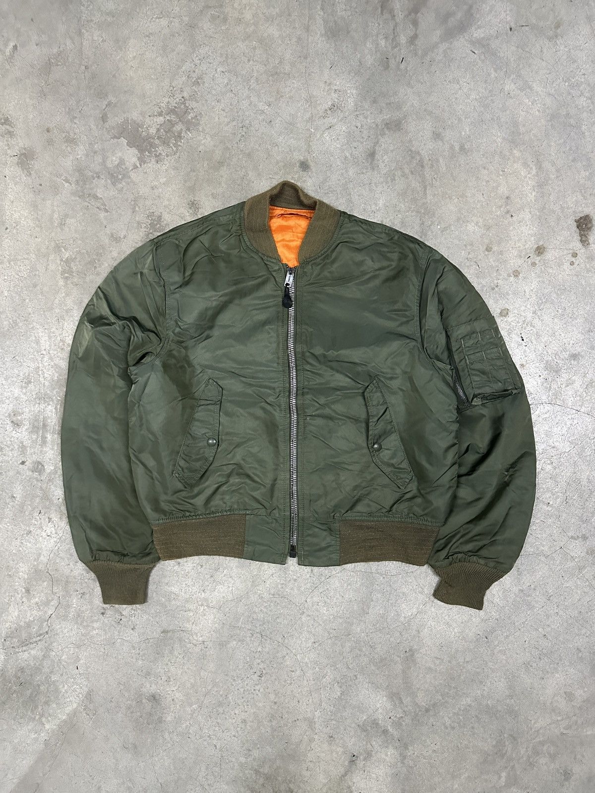 Vintage Vintage 70s MA-1 Us Air Force Flight Jacket Size US M / EU 48-50 / 2 - 1 Thumbnail