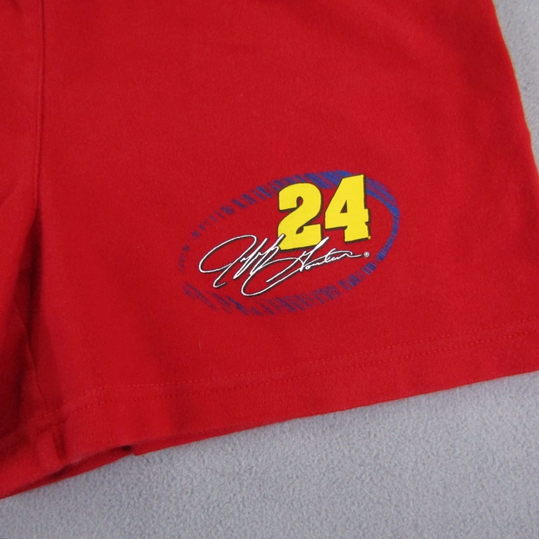 Chase Authentics VINTAGE Jeff Gordon Shorts Mens Small Red Chase Authentics Nascar Racing Race Car Sweatpants Size 24" / US 00 / IT 34 - 2 Thumbnail