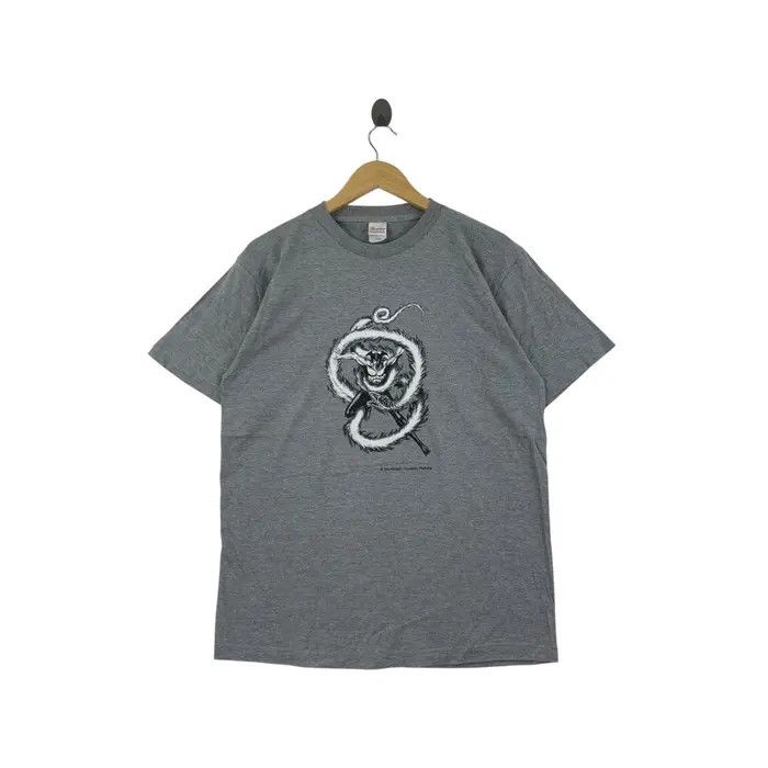 Vintage Vintage DEVILMAN AKIRA FUDO Go Nagai Amon Manga Tee Shirt Size US L / EU 52-54 / 3 - 1 Thumbnail