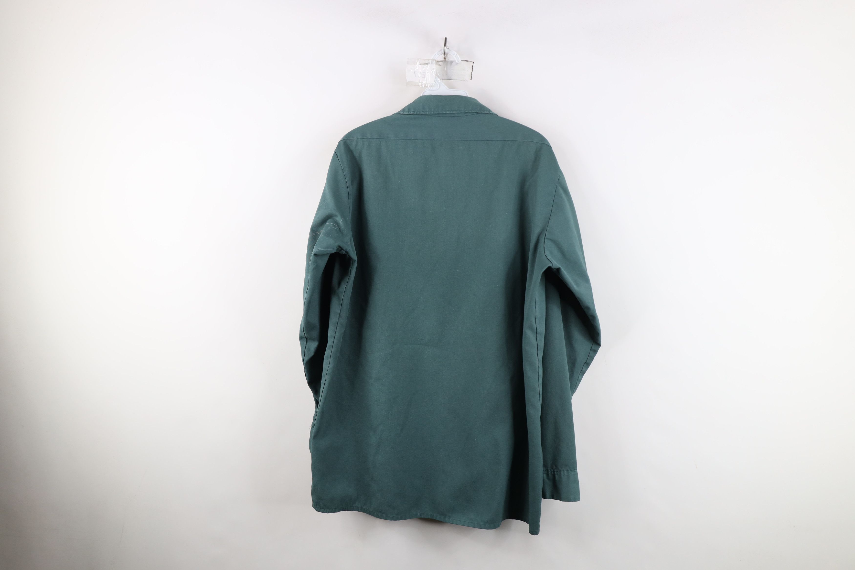 Dickies Vintage 90s Dickies Workwear Mechanic Button Shirt USA Green Size US M / EU 48-50 / 2 - 13 Thumbnail