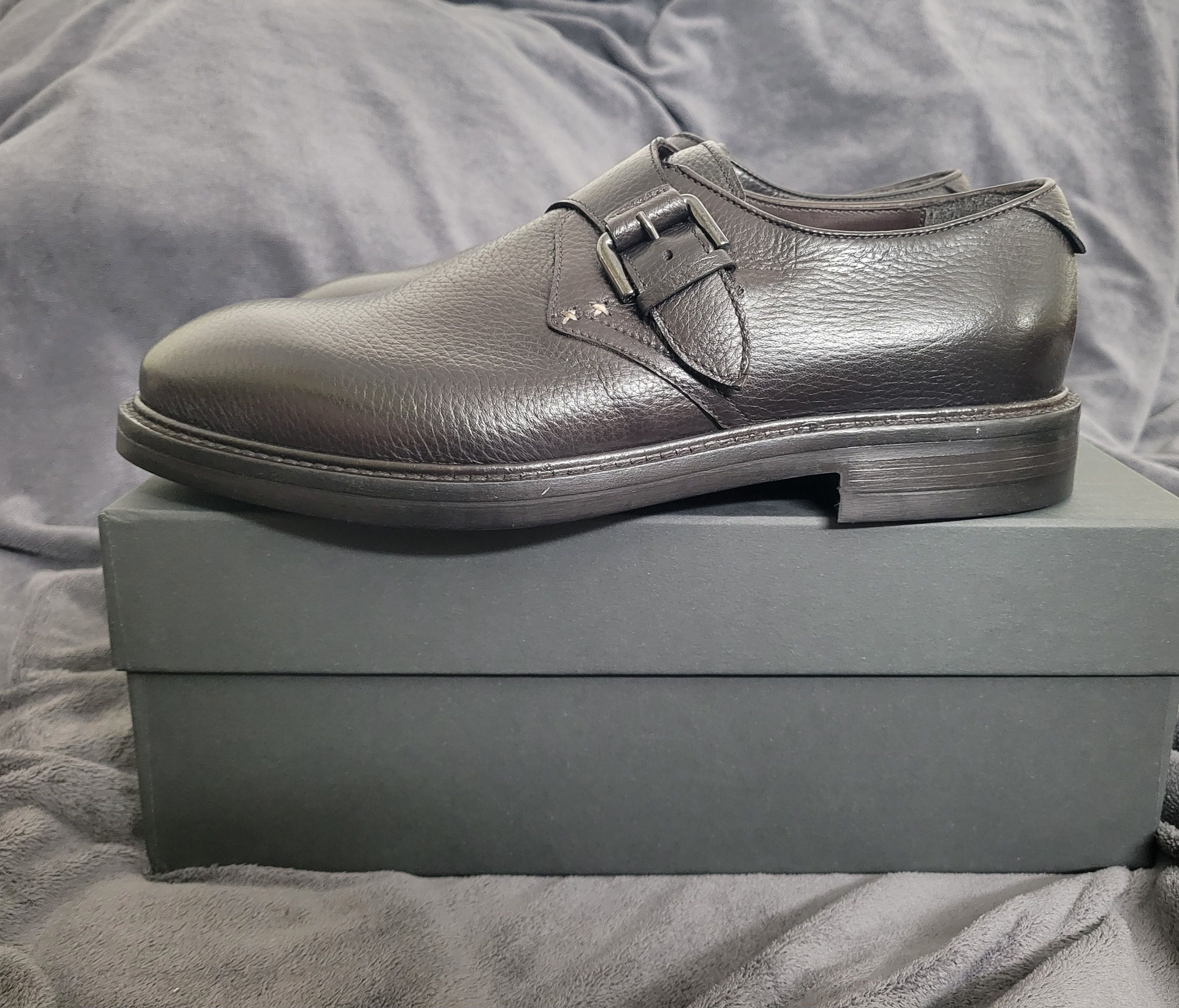 Silvano Sassetti Silvano Sassetti Brown Leather Buckle Derby Men Shoes Size US 10.5 / EU 43-44 - 2 Thumbnail