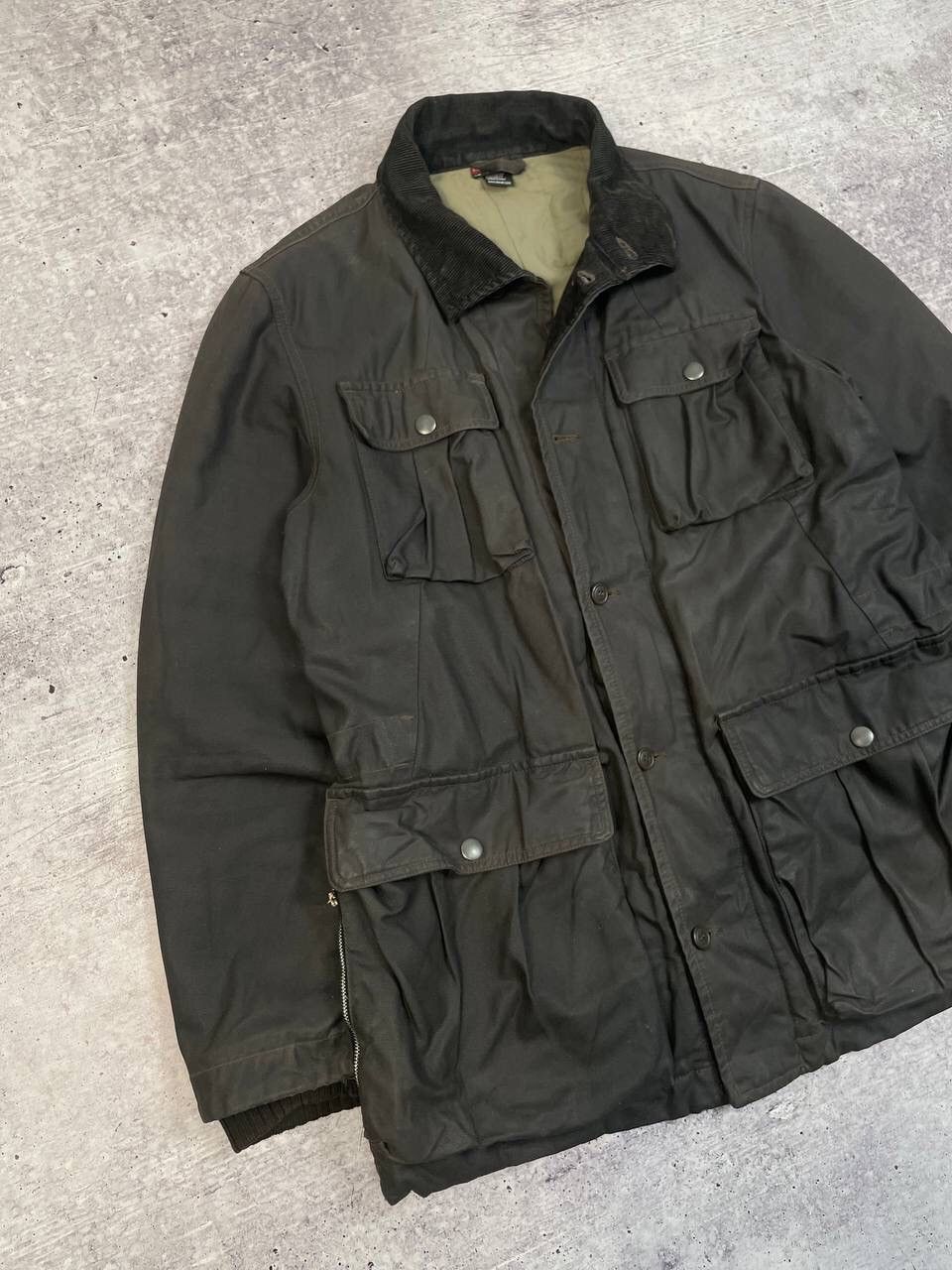 Diesel Vintage 90s Diesel Wax Jacket Distressed Y2K Size US L / EU 52-54 / 3 - 2 Thumbnail