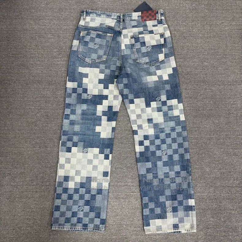 Louis Vuitton Louis Vuitton SS24 FeiDong Co-Branded Mosaic Jeans Size US 34 / EU 50 - 2 Thumbnail