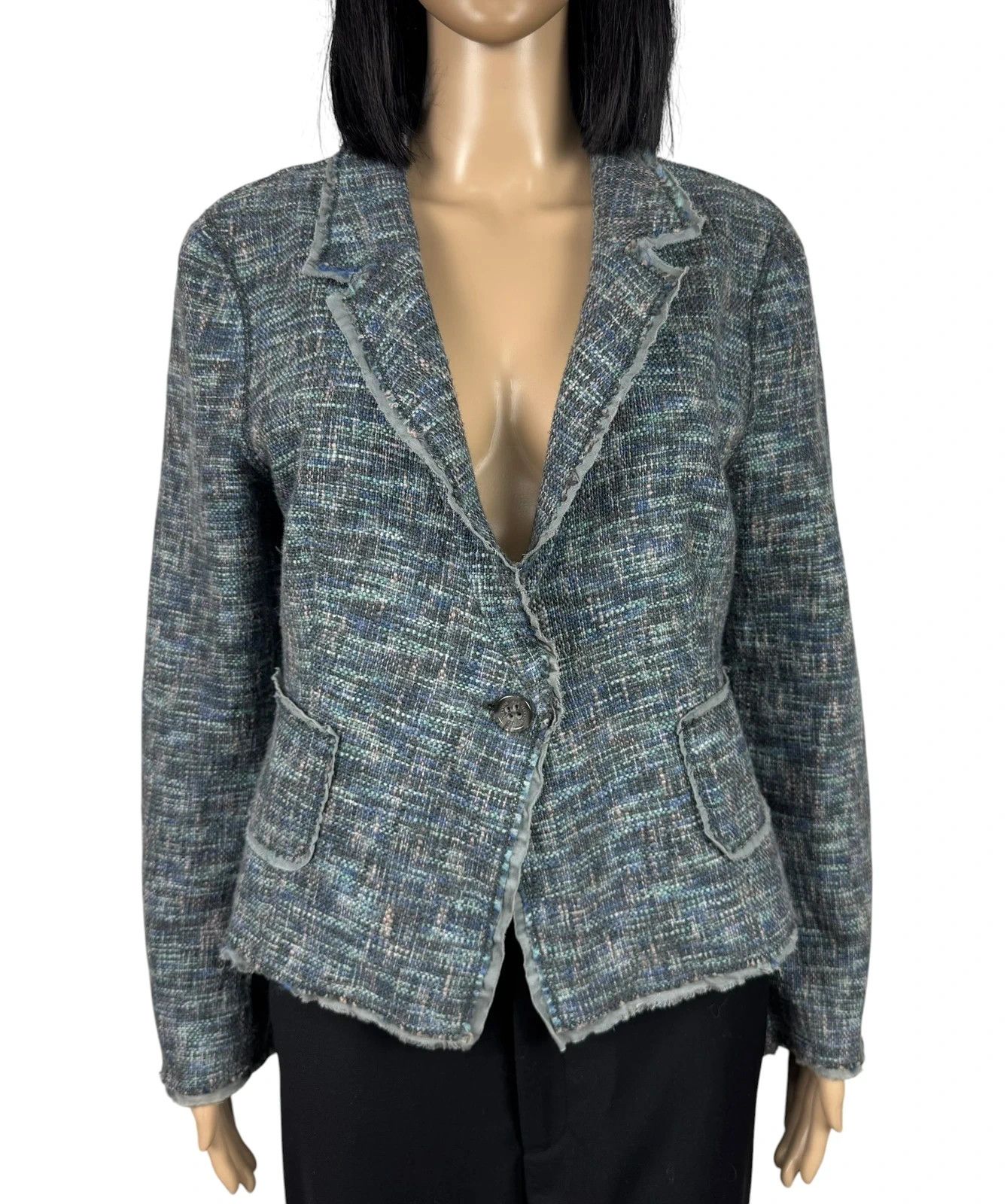 RED Valentino RED Valentino Tweed Blazer Wool Cotton size 48 US10 Size XL / US 12-14 / IT 48-50 - 2 Thumbnail