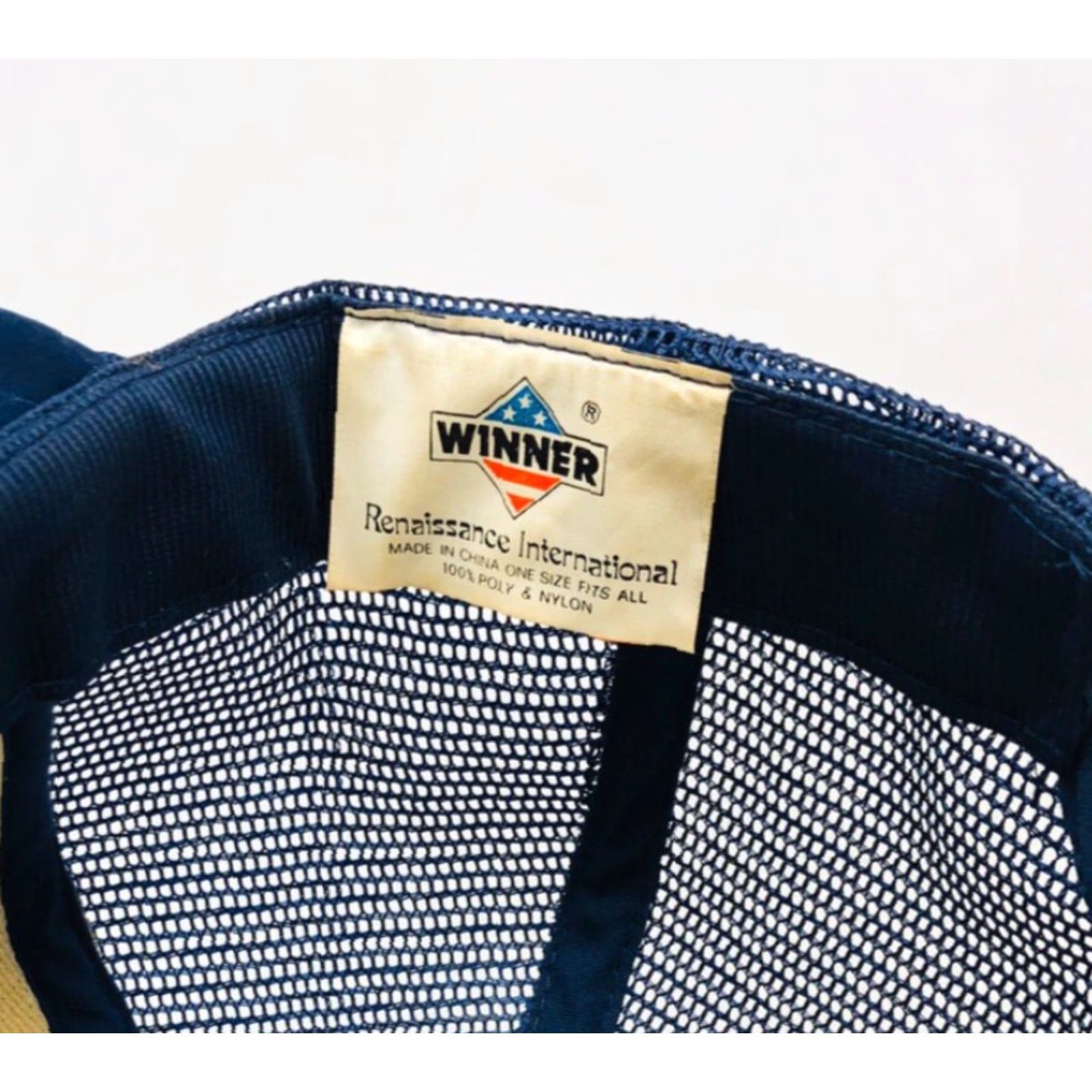 Vintage Badger Hat Trucker Adjustable Blue Men Vintage Cap Cap Advertising Wisconsin Material Handling Forklift Snapback Trucker Hat Cap Size ONE SIZE - 5 Thumbnail