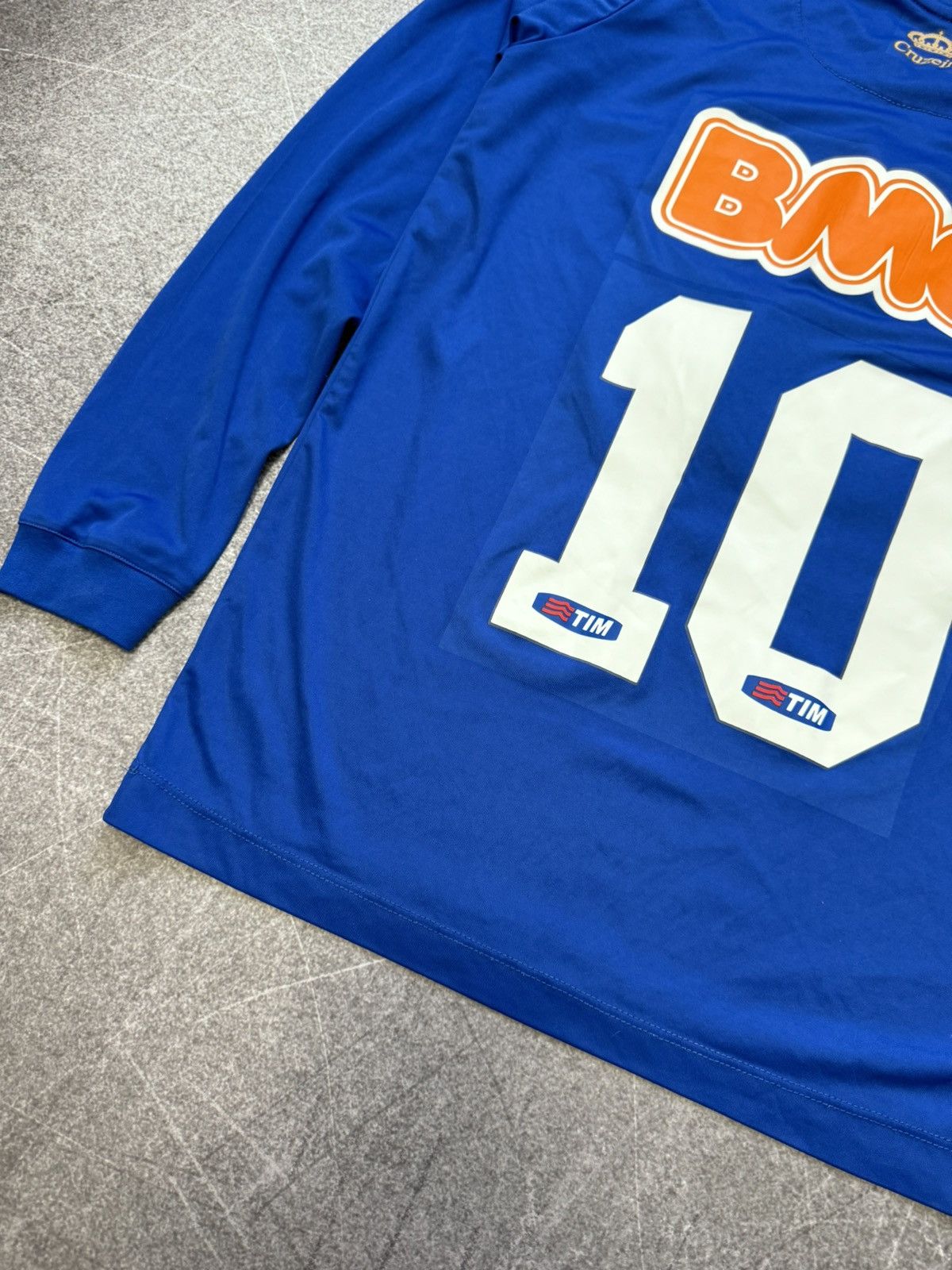 Vintage 2014 Cruzeiro Home Long Sleeve Jersey “10” Olympikus Brazil Size US M / EU 48-50 / 2 - 14 Thumbnail