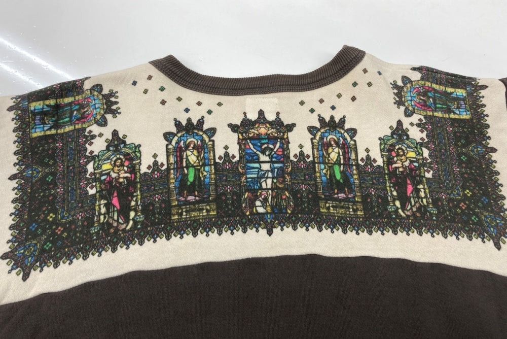 Saint Michael SAINT MICHAEL 21SS Stained Glass Distressed Sweatshirt M Size US M / EU 48-50 / 2 - 4 Thumbnail