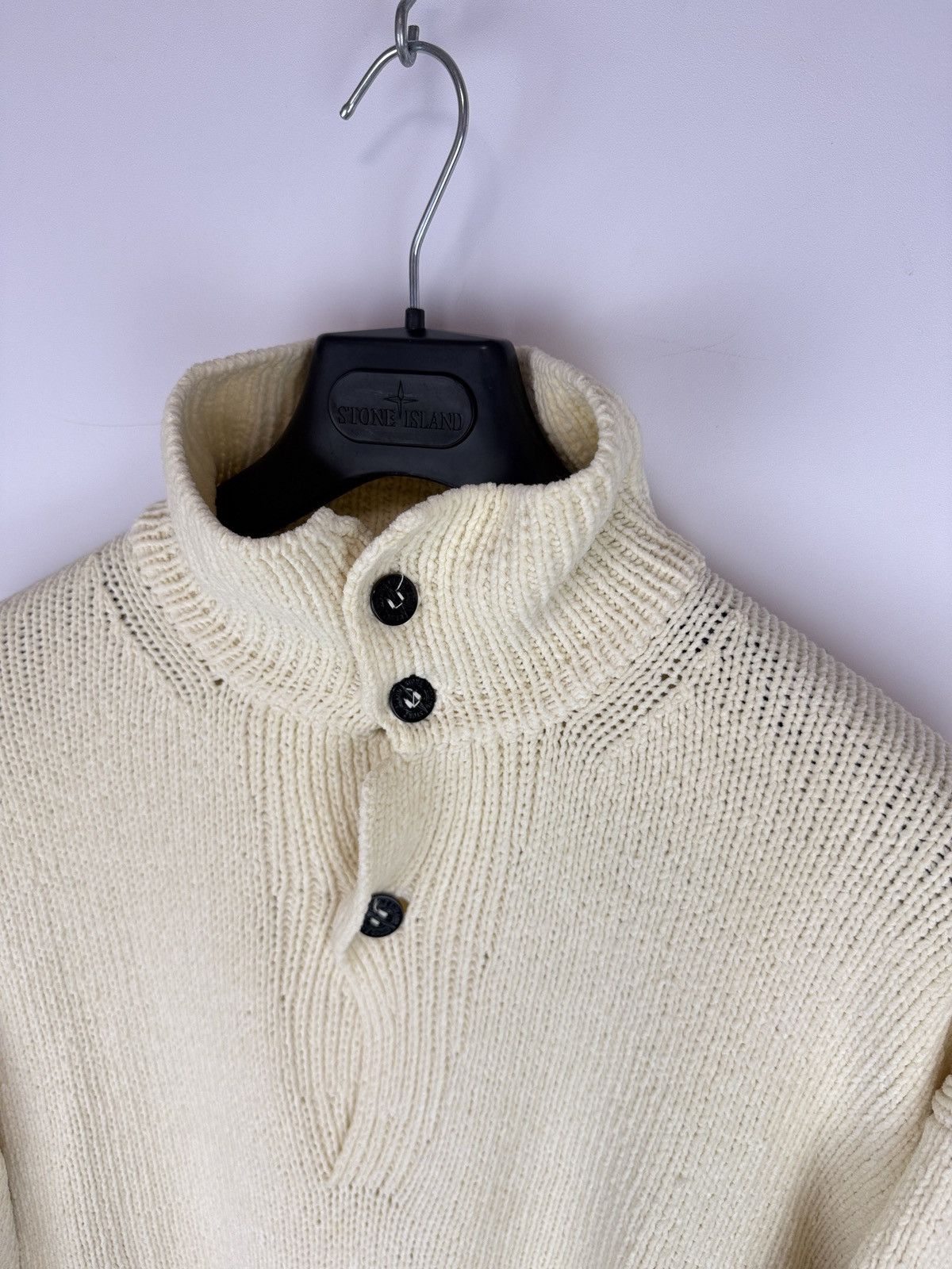 Stone Island Off-white Stone Island Green Edge Badge vintage sweater Size US L / EU 52-54 / 3 - 6 Thumbnail