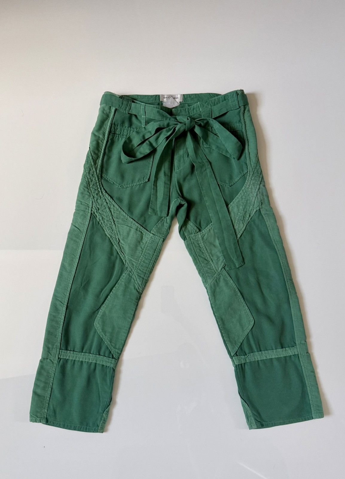 Balenciaga SS 2002 Patchwork Cargos by Nicholas Ghesquière Size 26" / US 2 / IT 38 - 1 Thumbnail