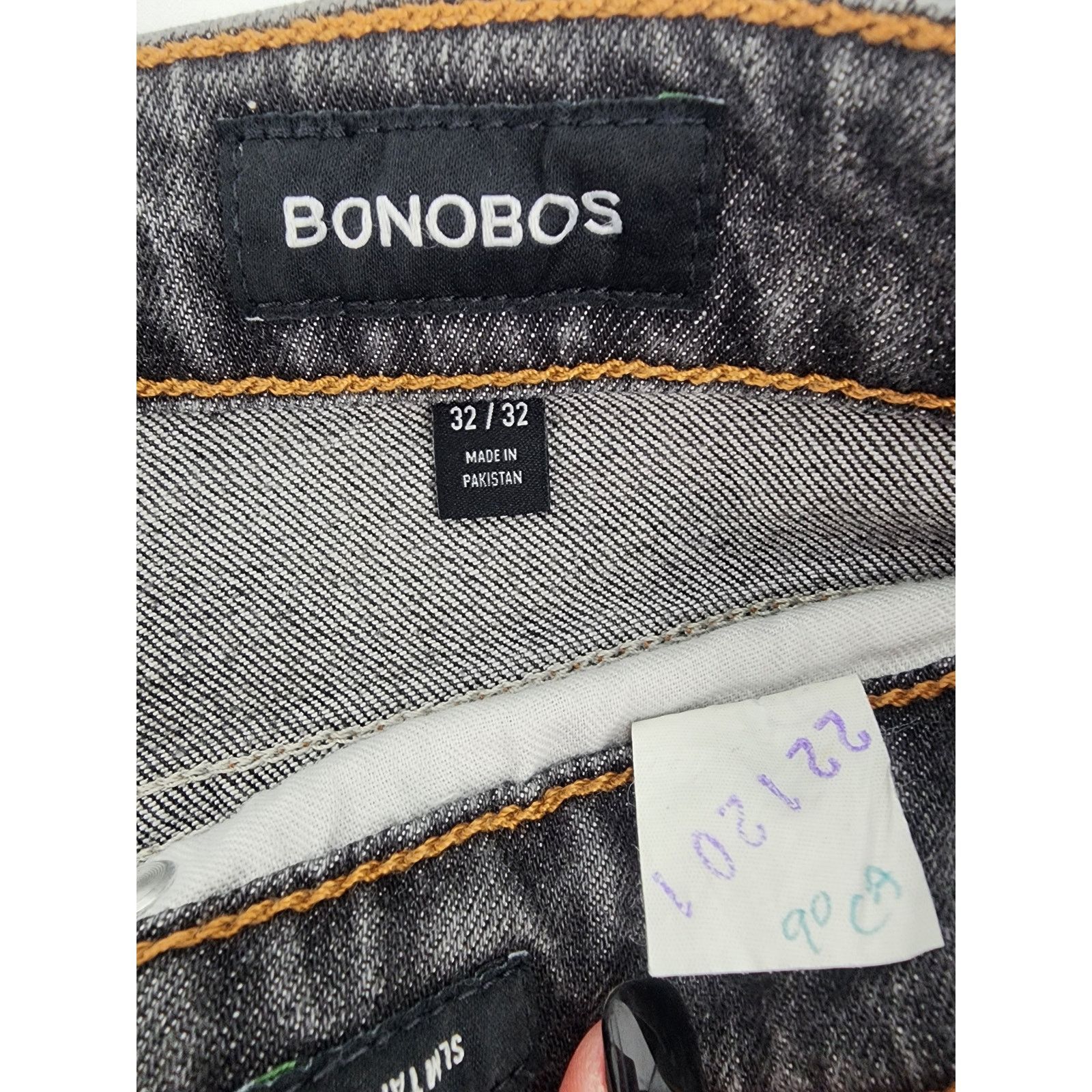 Bonobos Bonobos Men's Grey Slim Taper Fit Denim Jeans Size 32×32 Size US 32 / EU 48 - 5 Thumbnail
