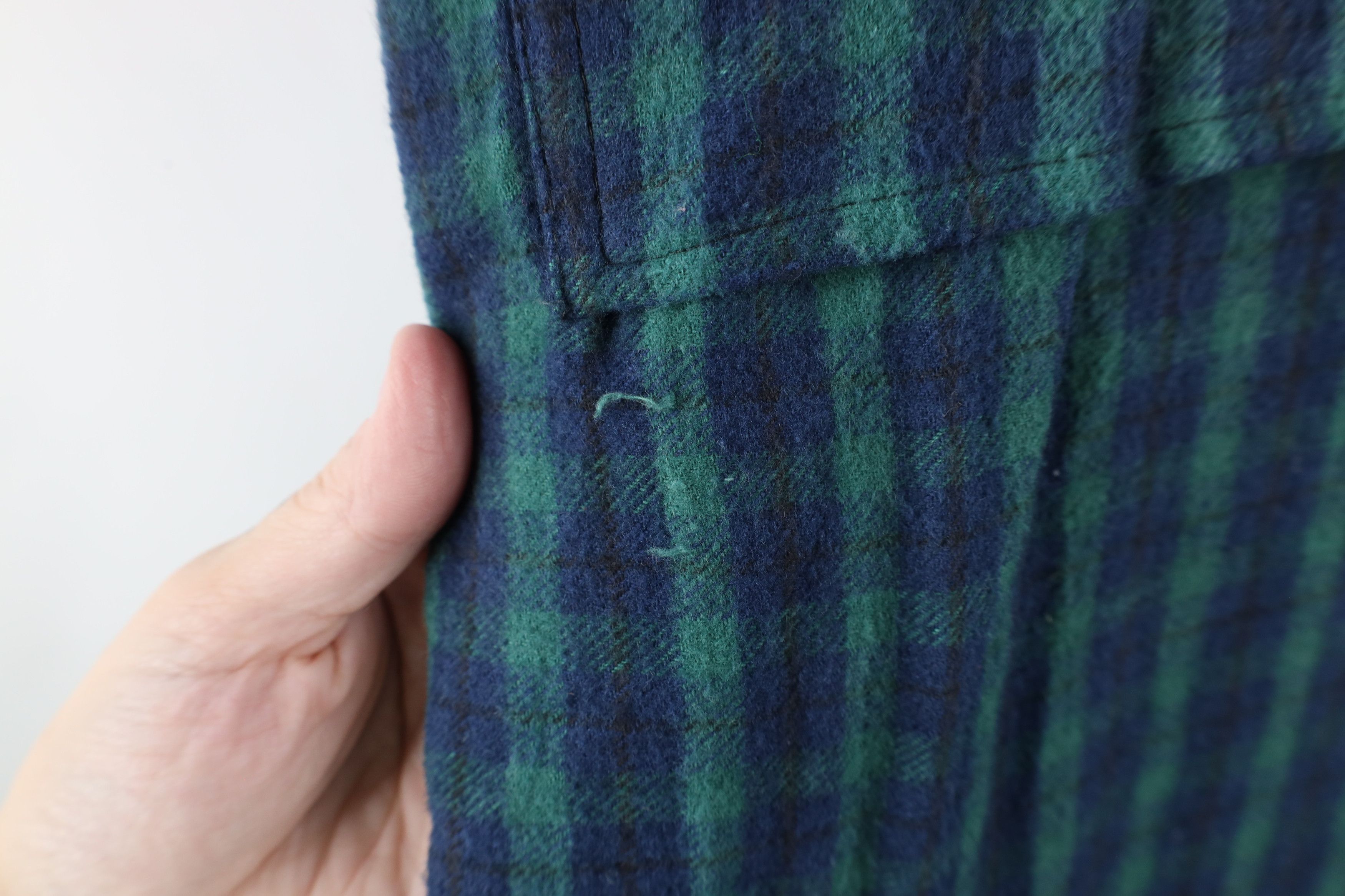 Vintage Vintage 90s Streetwear Flannel Hooded Anorak Jacket Plaid Size US L / EU 52-54 / 3 - 4 Thumbnail