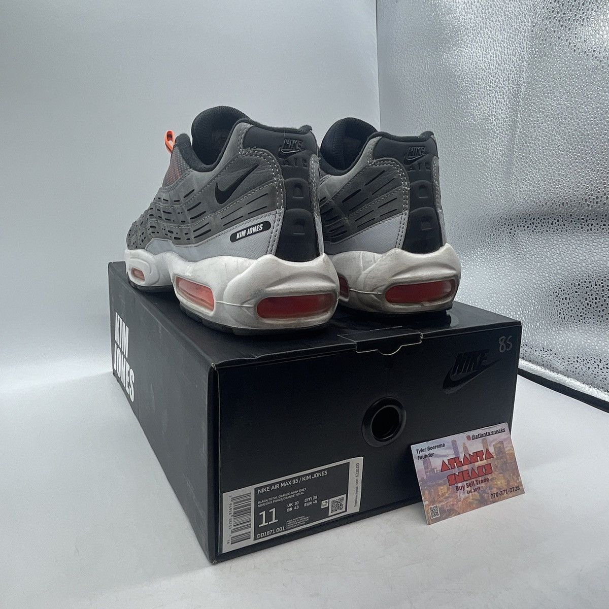 Nike Kim jones x air max 95 total orange Size US 11 / EU 44 - 4 Thumbnail