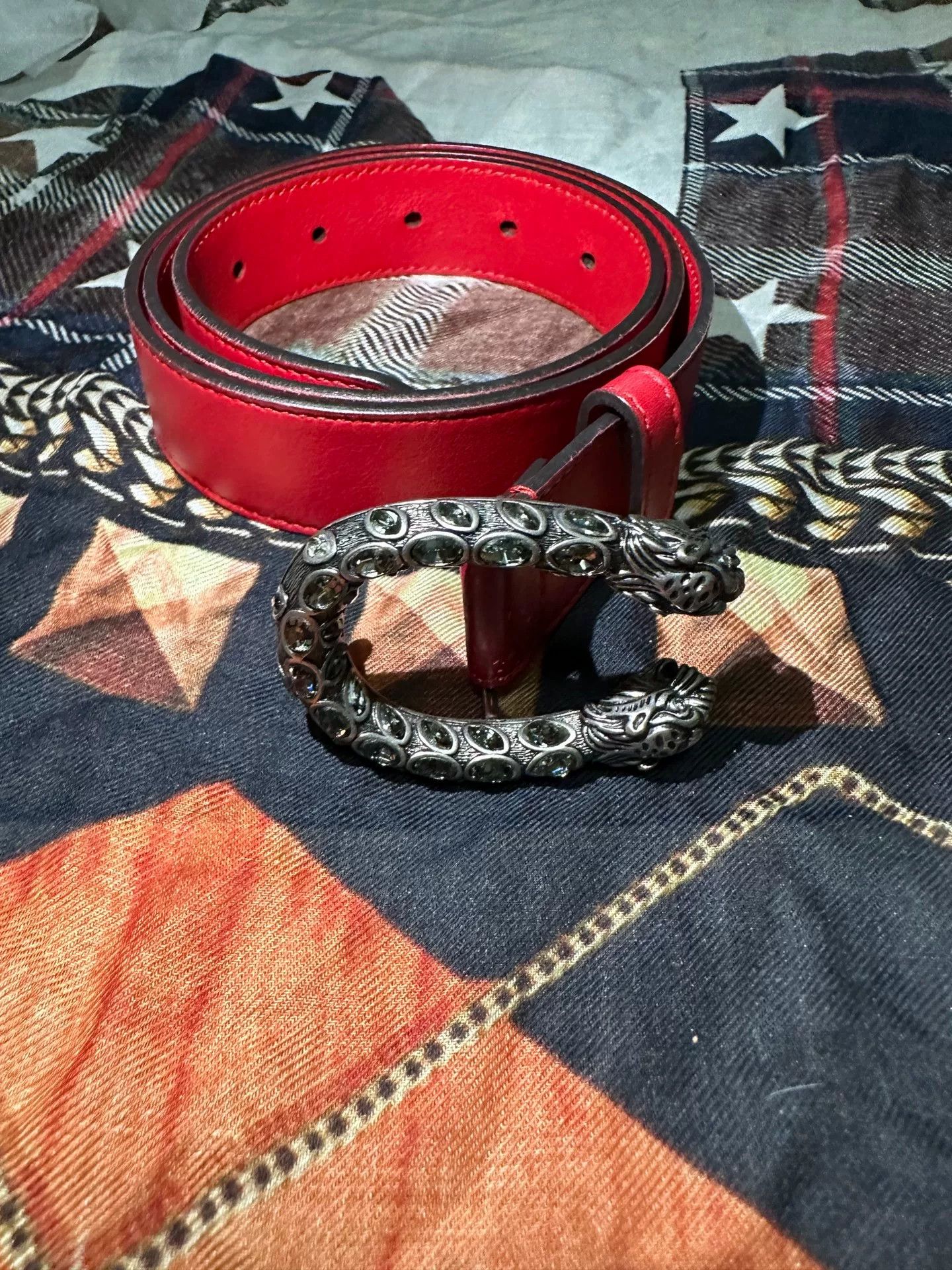 Gucci Gucci Dionysus Red Belt Size ONE SIZE - 1 Thumbnail