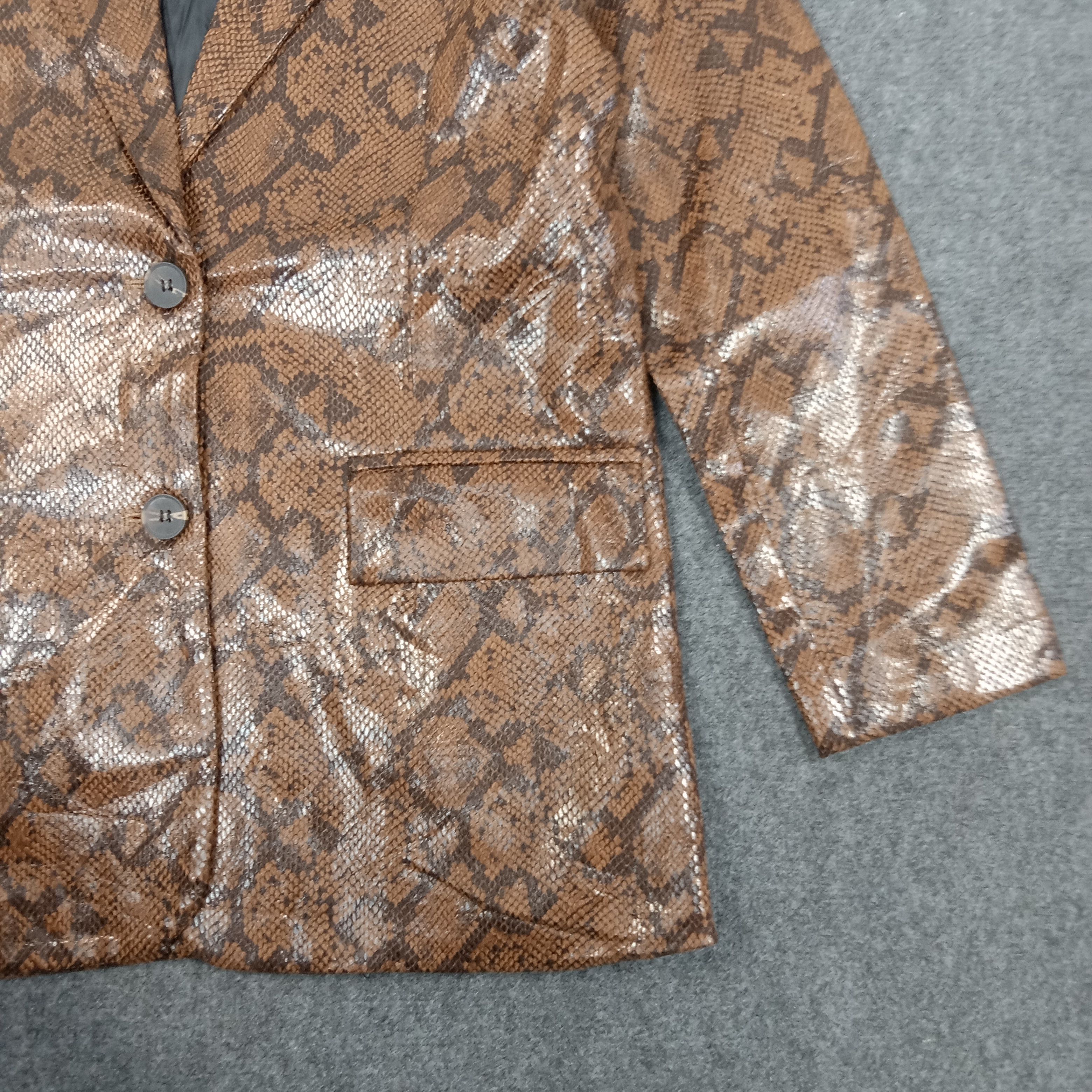 Japanese Brand × Leather × Vintage Limi Japanese Brand Snake Design Blazer C231N4 Size US S / EU 44-46 / 1 - 2 Thumbnail