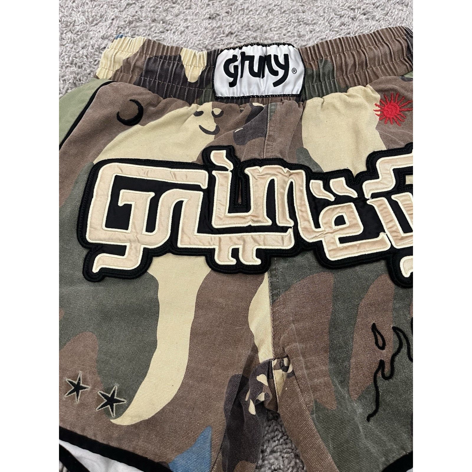 Other GRMY 15th Anniv Camo Embroidered Boxing Shorts S Streetwear Size US 29 - 2 Thumbnail