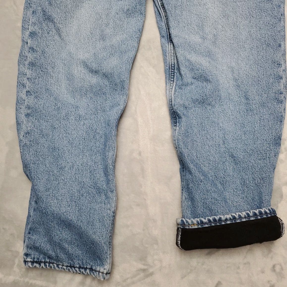 Carhartt VINTAGE Carhartt Jeans Men 40x30 Blue Denim Black Lined Outdoor Work B155 DST Pants Size US 40 / EU 56 - 3 Thumbnail