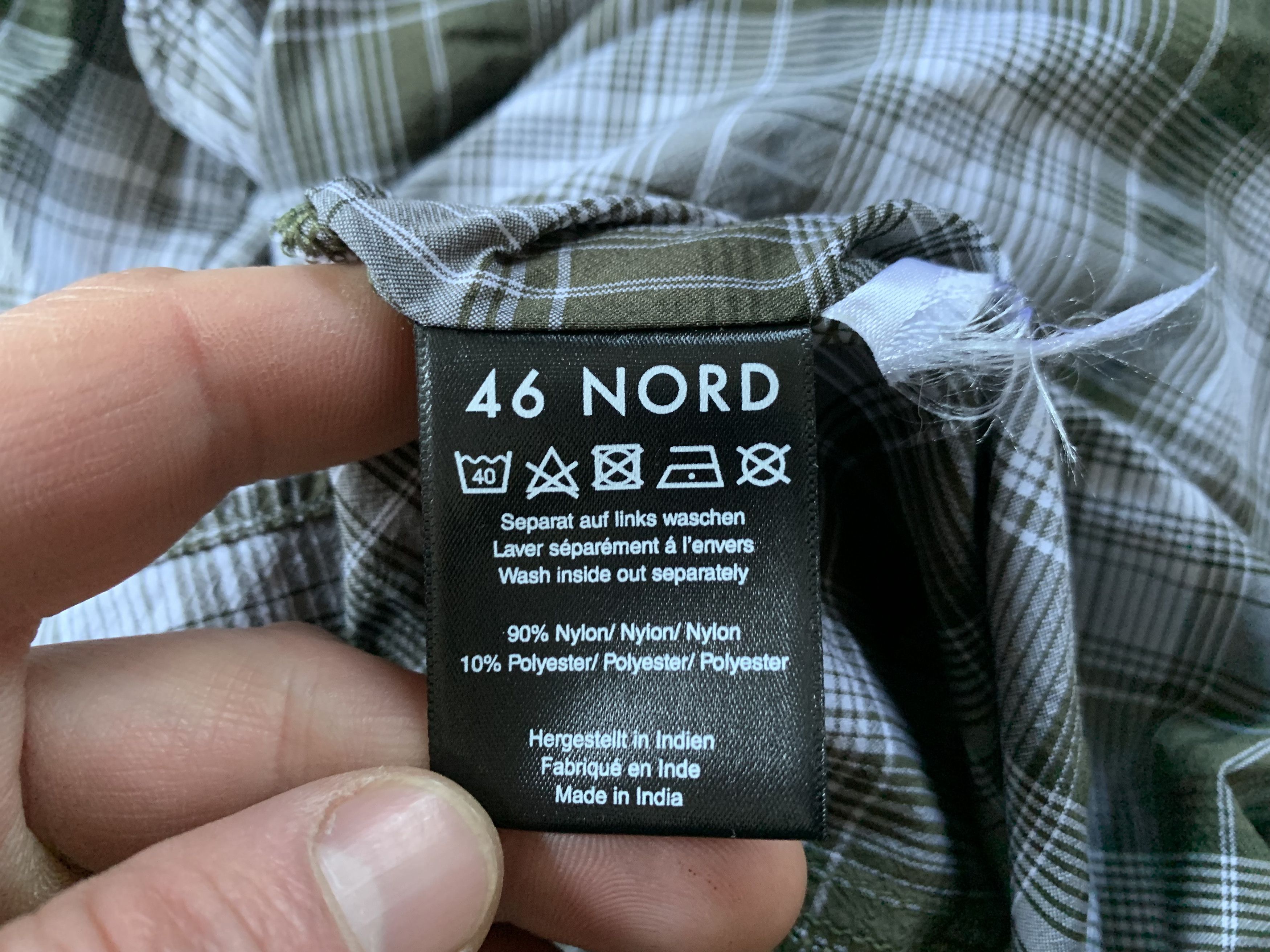 Other Men's 46 Nord Hiking Trekking Plaid Short Sleeve Shirt Size US S / EU 44-46 / 1 - 7 Thumbnail
