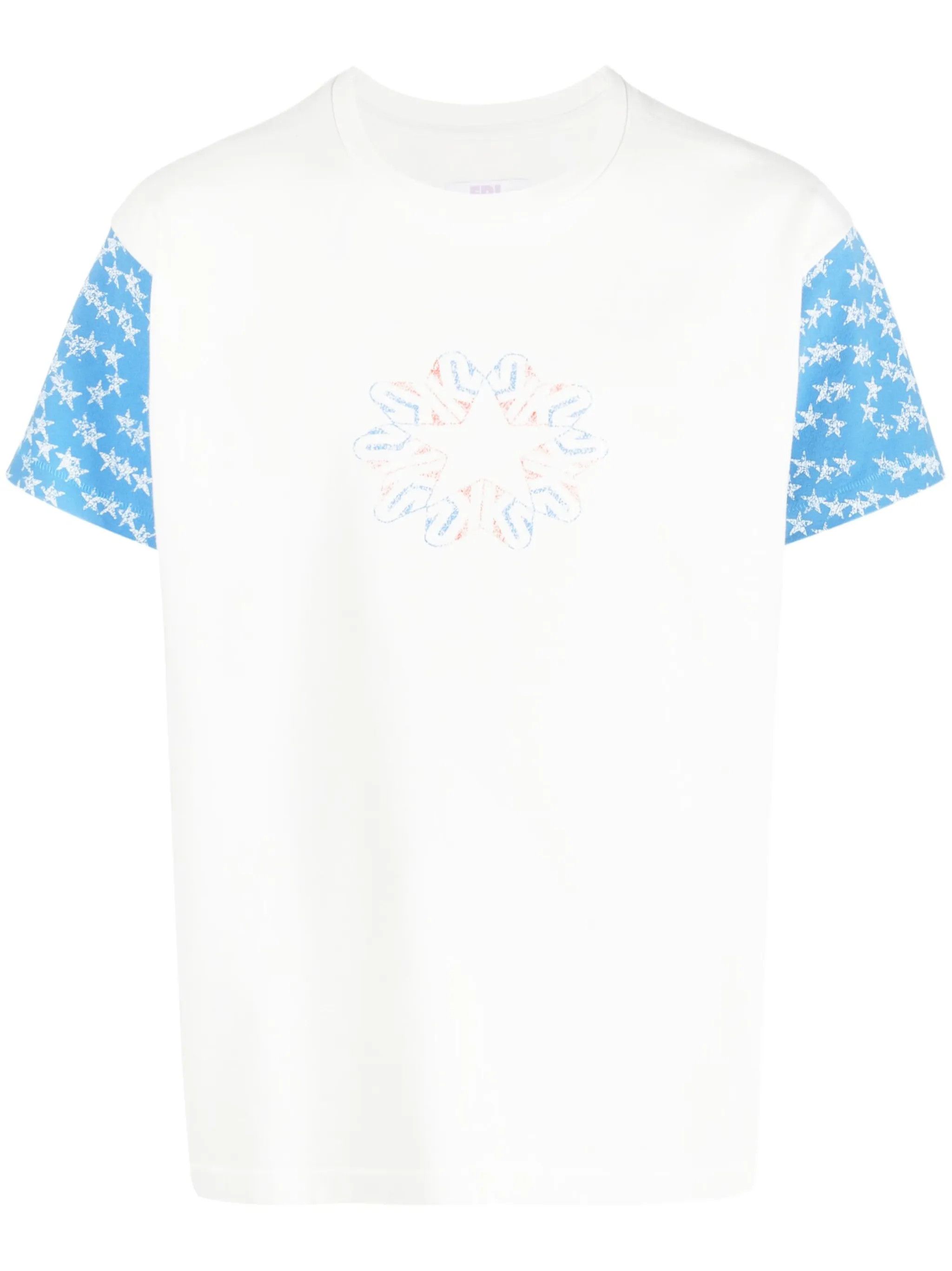 ERL o1y0125 T-Shirt in White/Blue Size US S / EU 44-46 / 1 - 1 Thumbnail