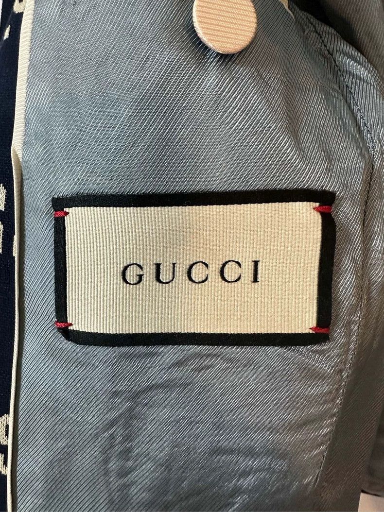 Gucci Gucci Blue GG full-print logo suit 2501-Nextarrow Size 46R - 4 Thumbnail