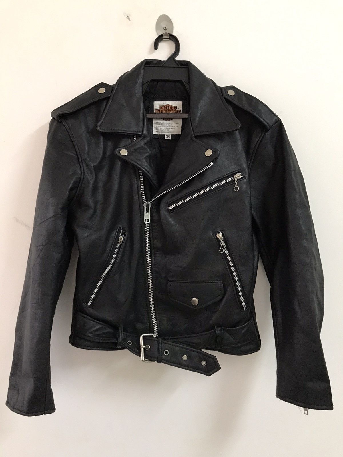 Harley Davidson Harley Davidson Black Leather Motorcycle Jacket Size US S / EU 44-46 / 1 - 1 Thumbnail