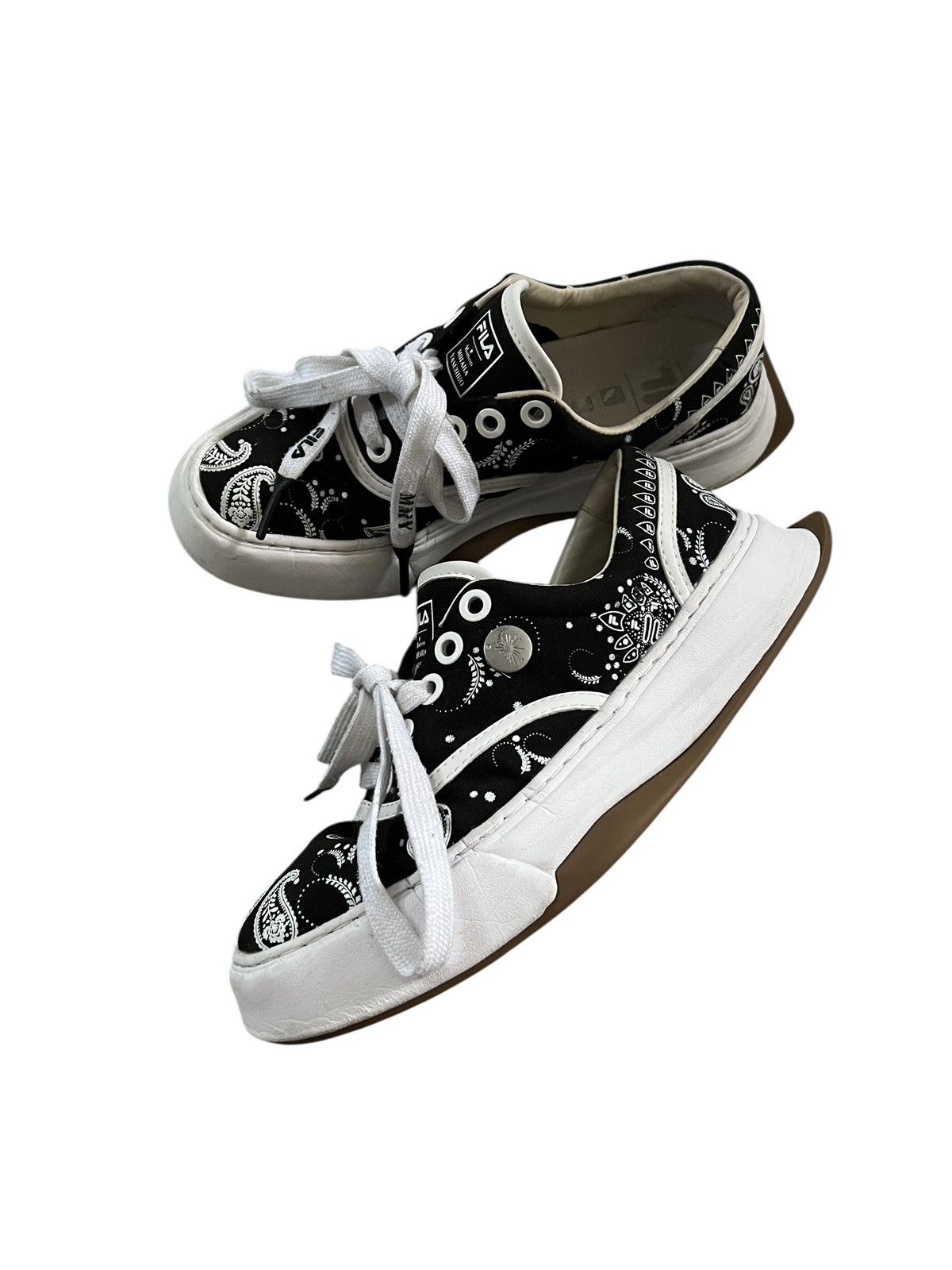 Fila × Maison MIHARA YASUHIRO Fila Fusion x Miharayasuhiro Paisley Sneakers Size US 7 / IT 37 - 7 Thumbnail