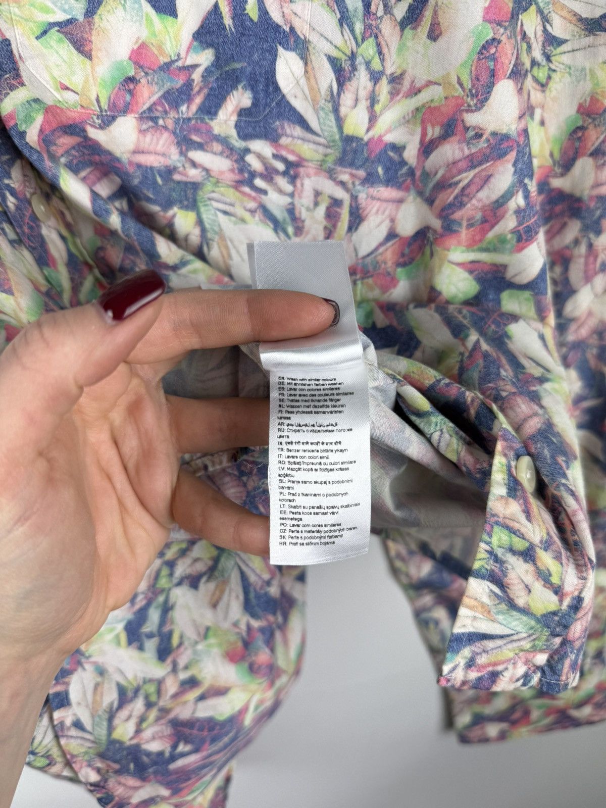 Eton Eton Contemporary Long Sleeve Floral Pattern Button Up Shirt Size US XL / EU 56 / 4 - 14 Thumbnail