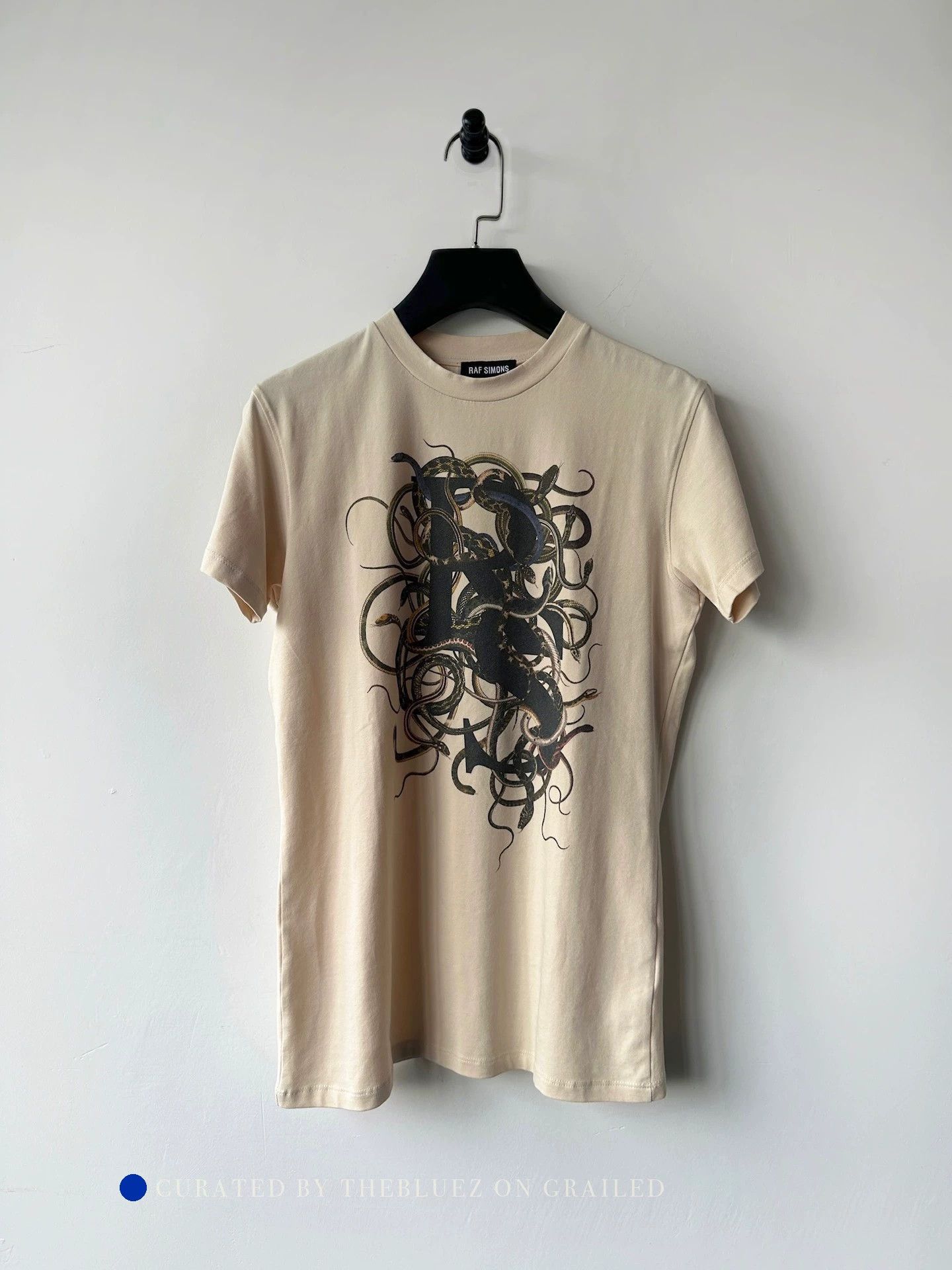 Raf Simons Slim Fit Beige Graphic Tee Size US M / EU 48-50 / 2 - 1 Thumbnail