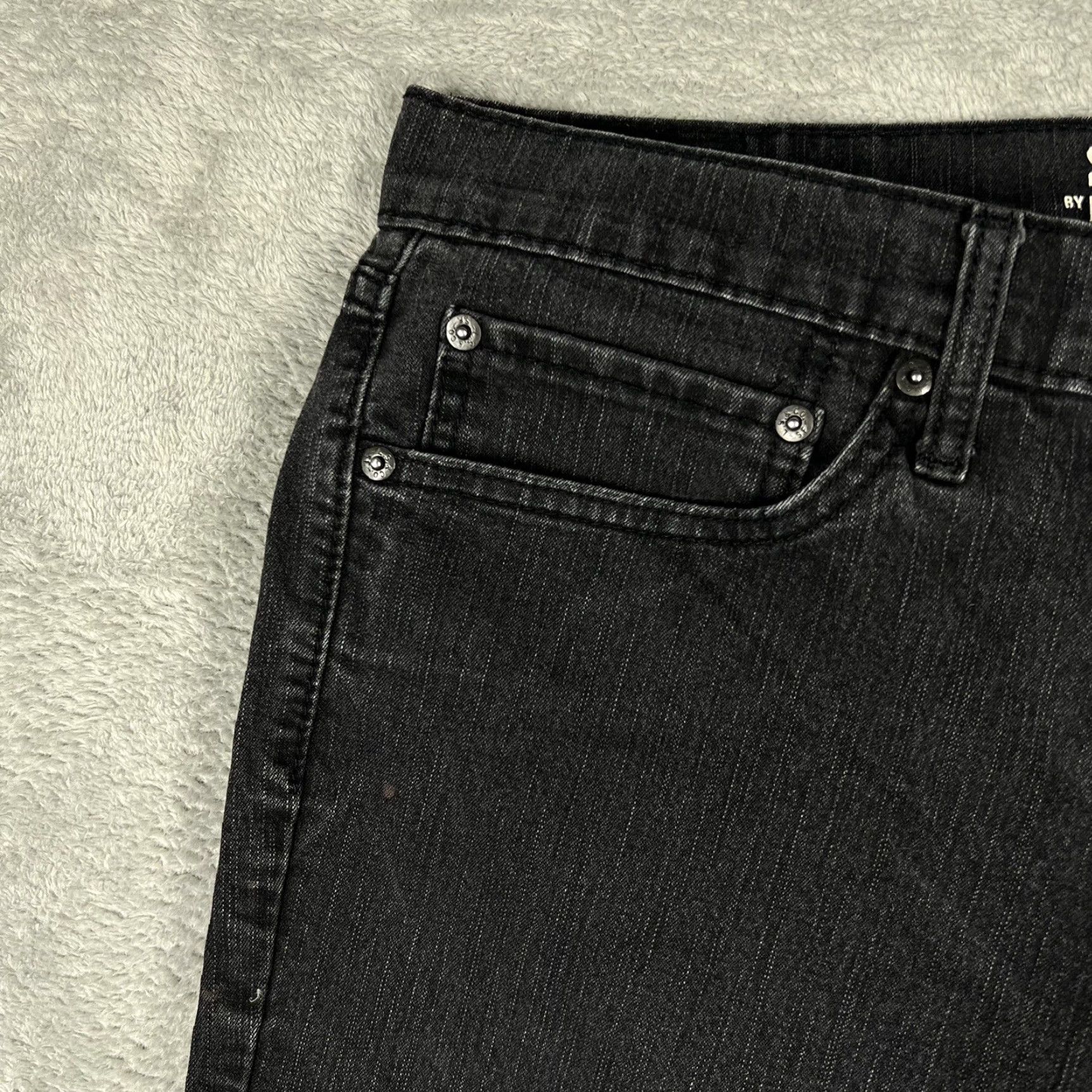 Levi's Levi's Signature Skinny Jeans Men's W34 L32 Zipper Fly Black 34x30 5-Pocket Logo Paint Stain Size US 34 / EU 50 - 7 Thumbnail