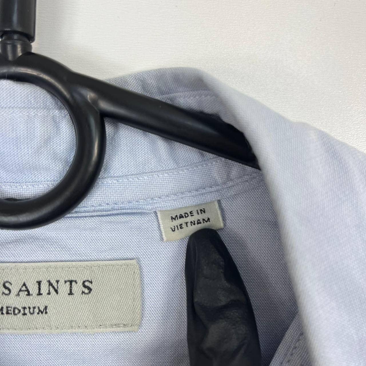 Allsaints Allsaints Light Blue Button Up Shirt Long Sleeve Size M Size US M / EU 48-50 / 2 - 5 Thumbnail