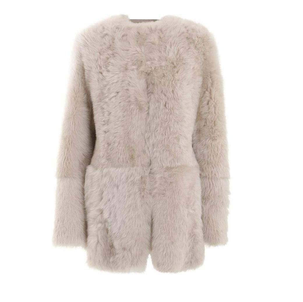 Zimmermann oc11z0325 Luminosity Shearling Jacket in Beige Size L / US 10 / IT 46 - 1 Preview