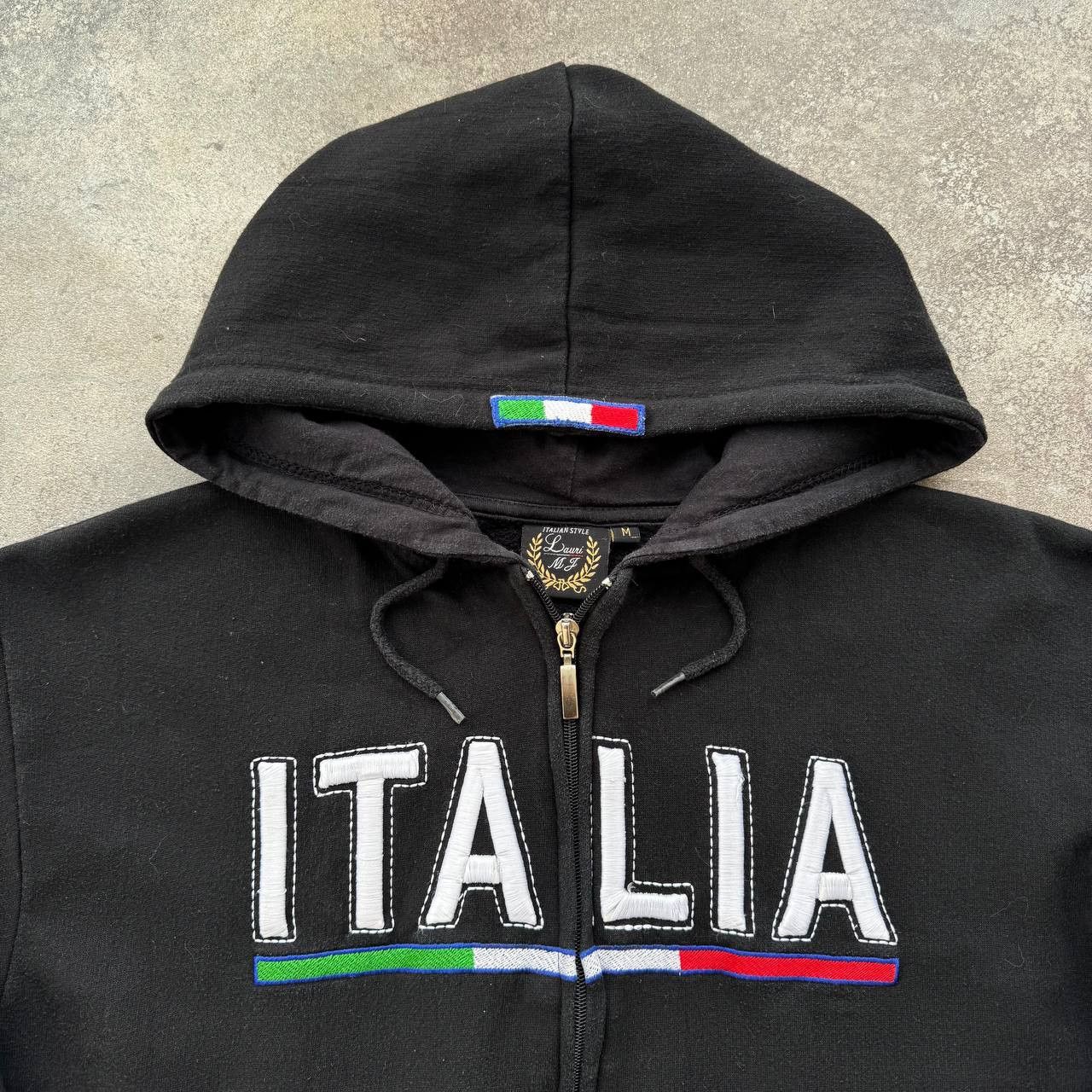 20471120 × Japanese Brand Italia Y2K Vintage Faded Zip Hoodie Size M / US 6-8 / IT 42-44 - 3 Thumbnail