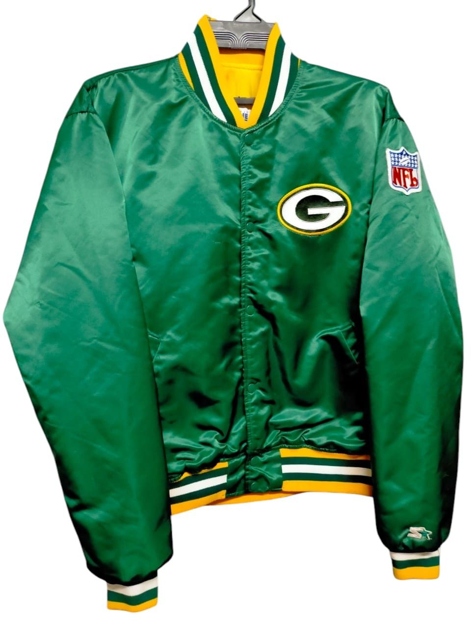 NFL Vintage 90s Green Bay Packers Starter Varsity Jacket Size US XL / EU 56 / 4 - 3 Thumbnail
